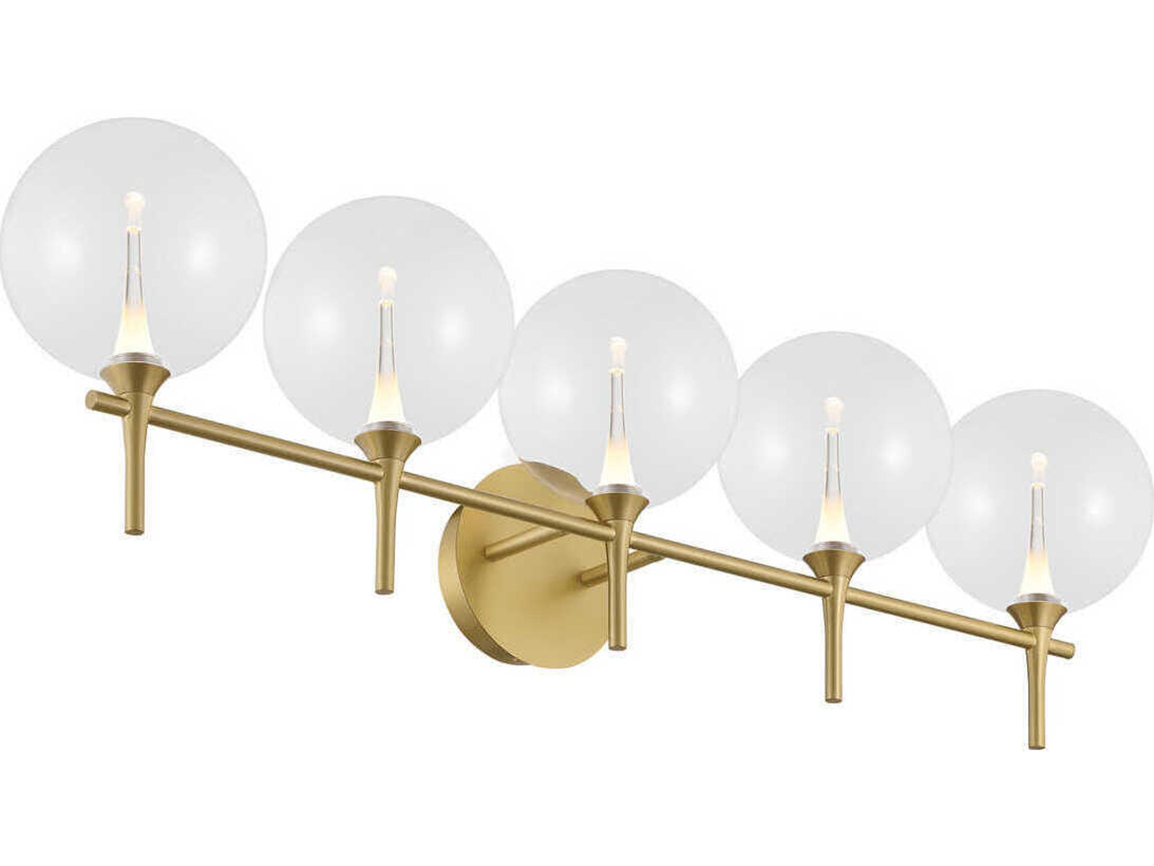 Eurofase Iissa 5-Light Gold Vanity Light