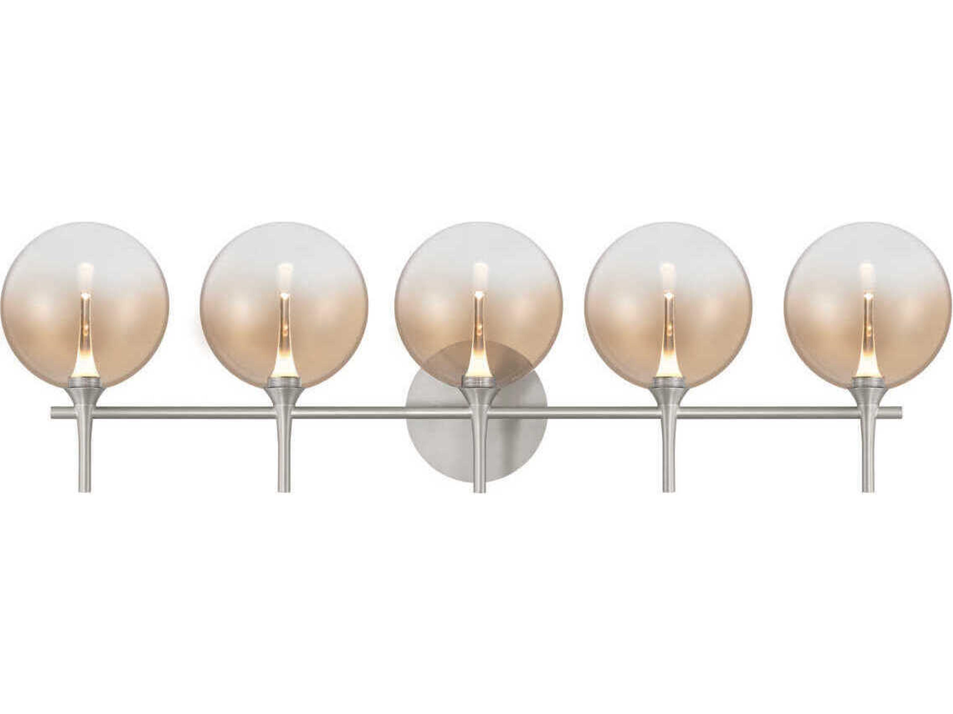 Eurofase Iissa 5-Light Nickel Vanity Light