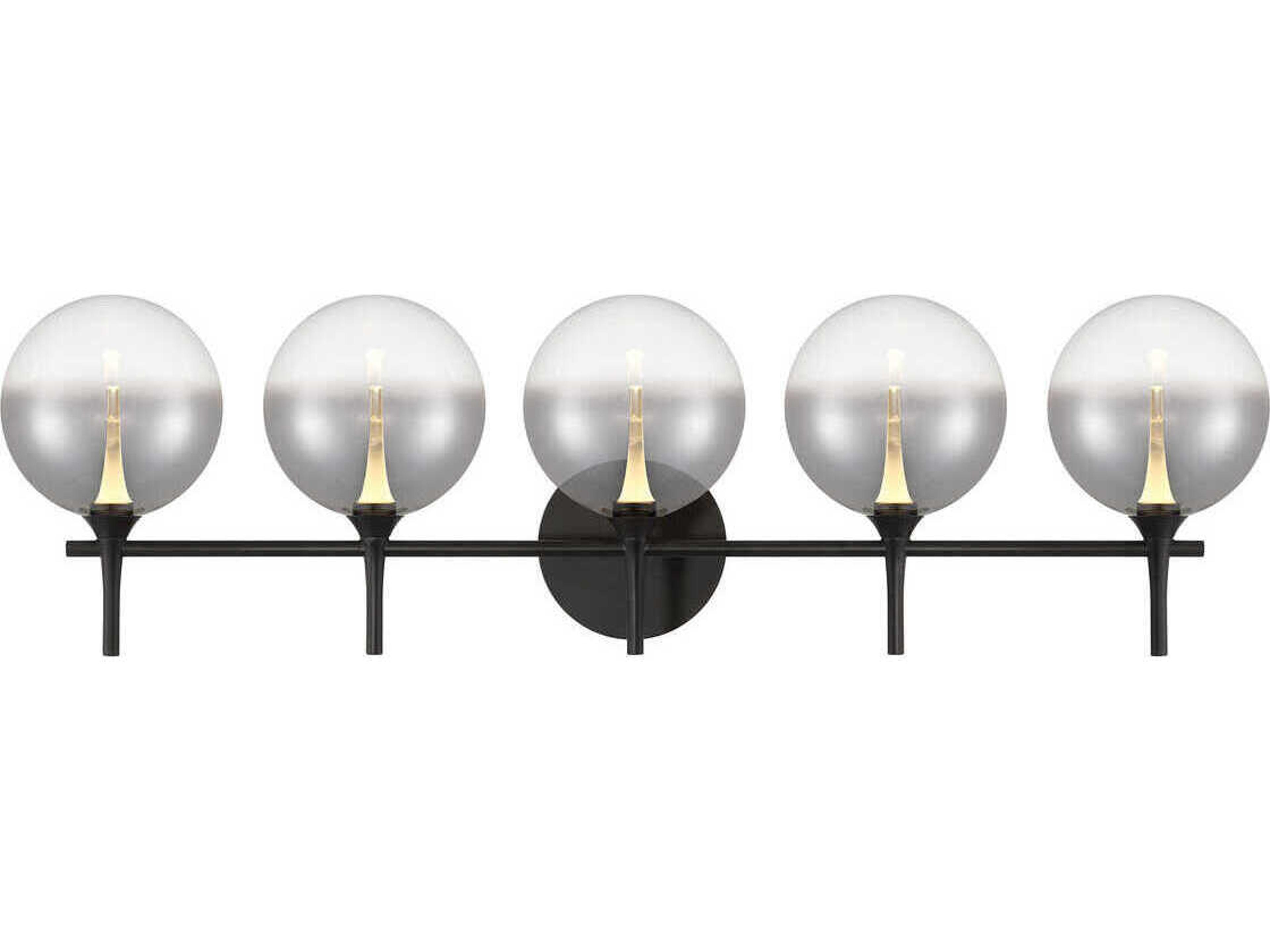 Eurofase Iissa 5-Light Black Vanity Light