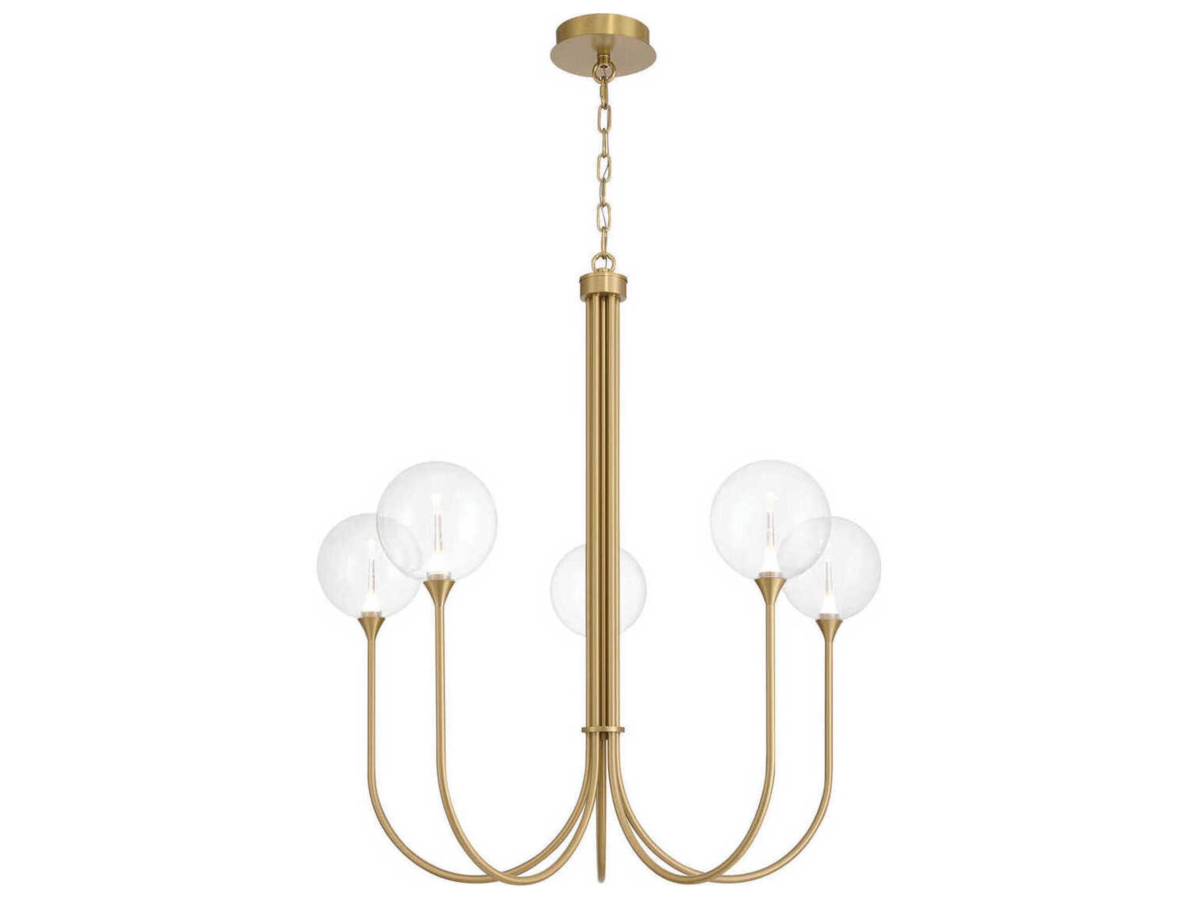 Eurofase Iissa 5-Light Gold Globe Chandelier