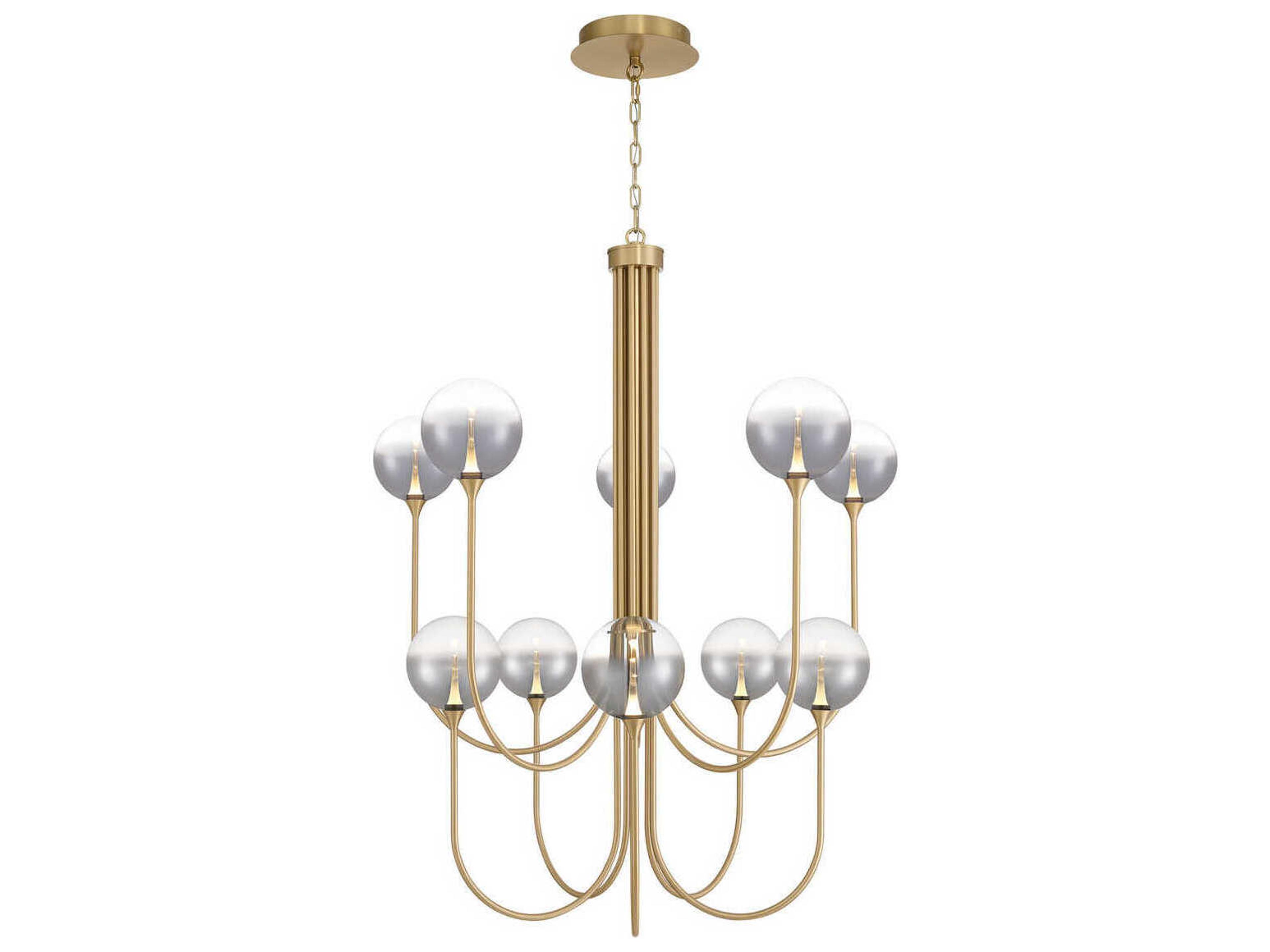 Eurofase Iissa 10-Light Gold Globe Chandelier