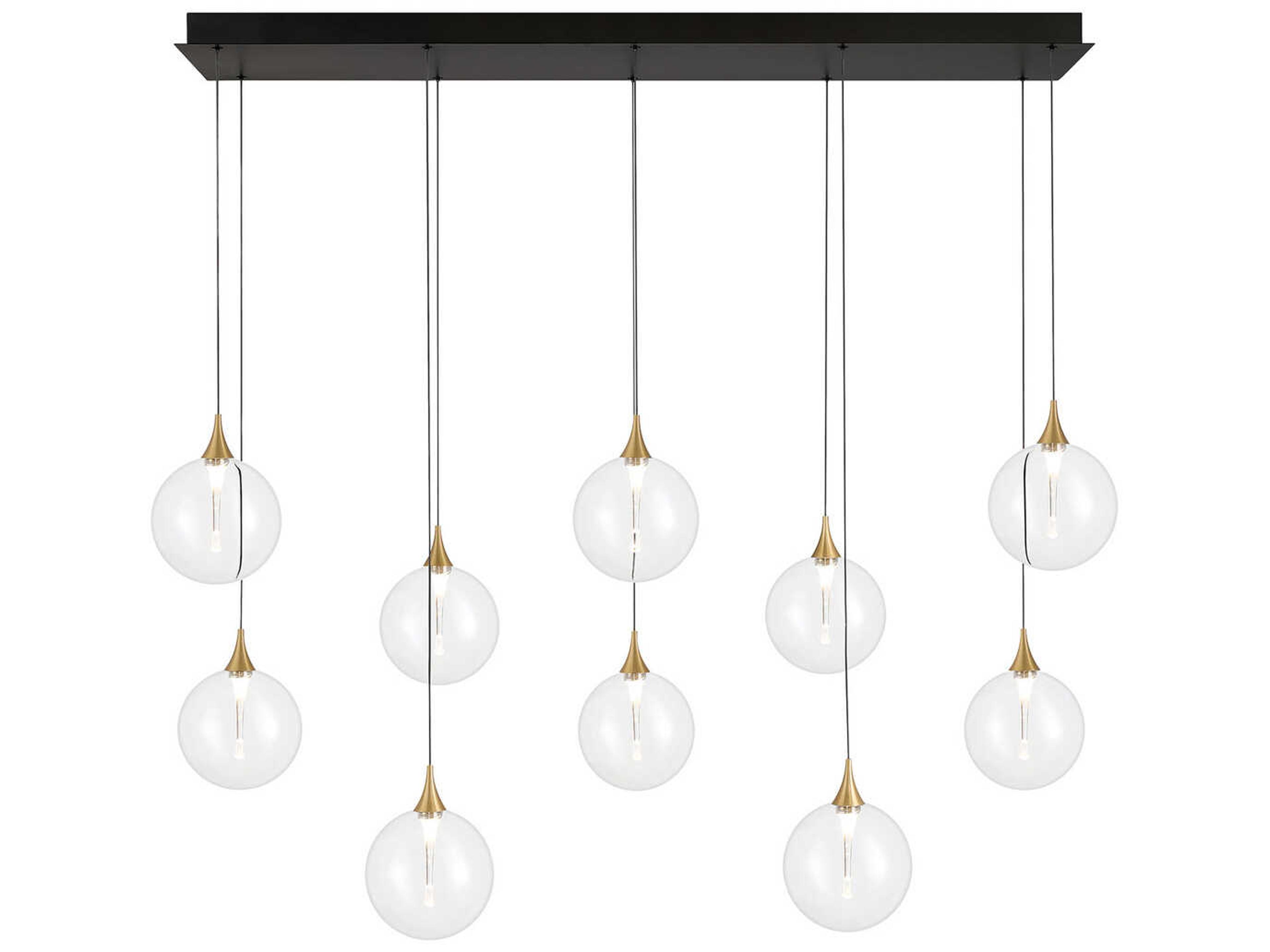 Iissa 10-Light Gold Globe Island Pendant