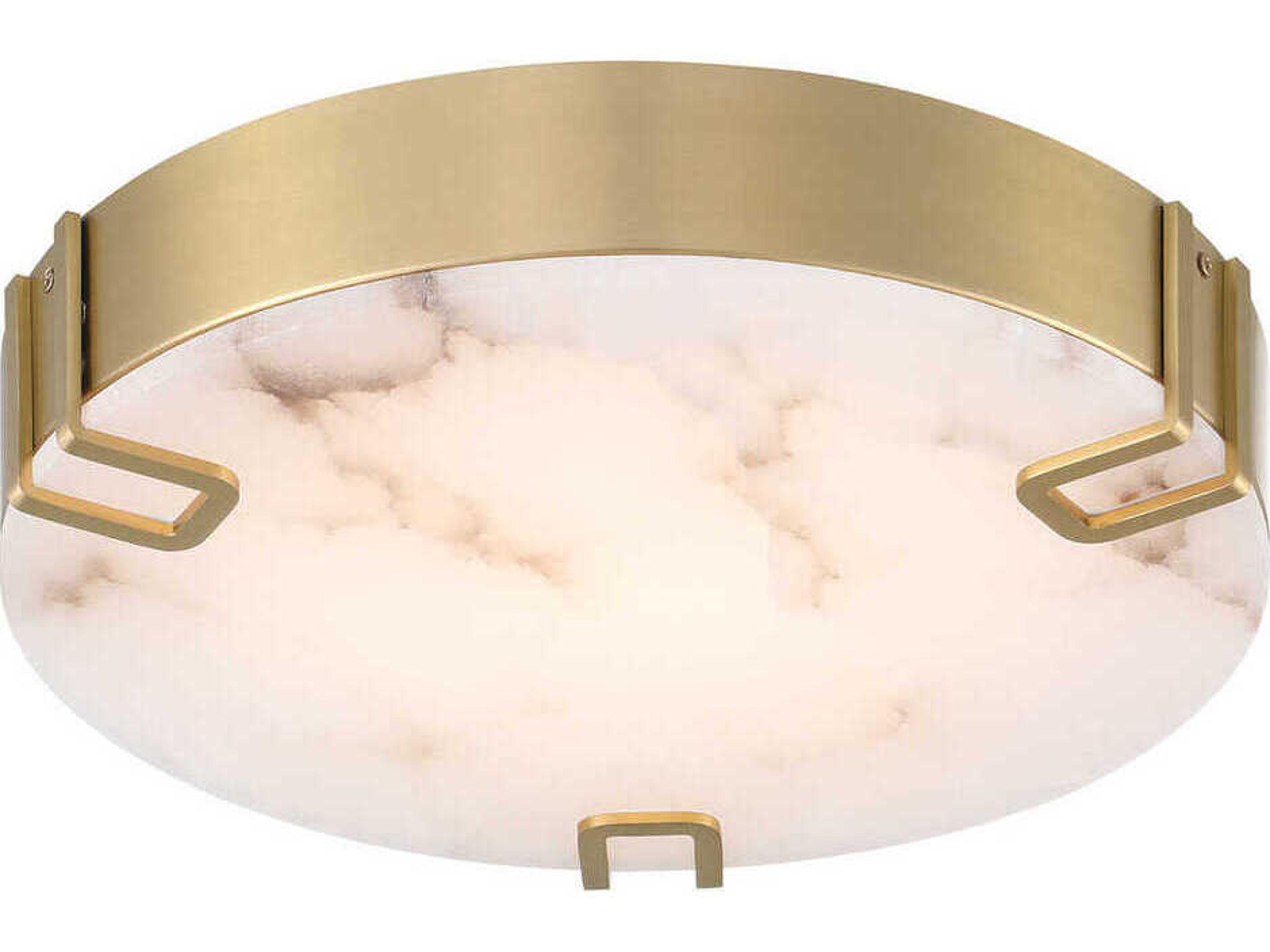 Eurofase Noga 1-Light Gold Round Flush Mount