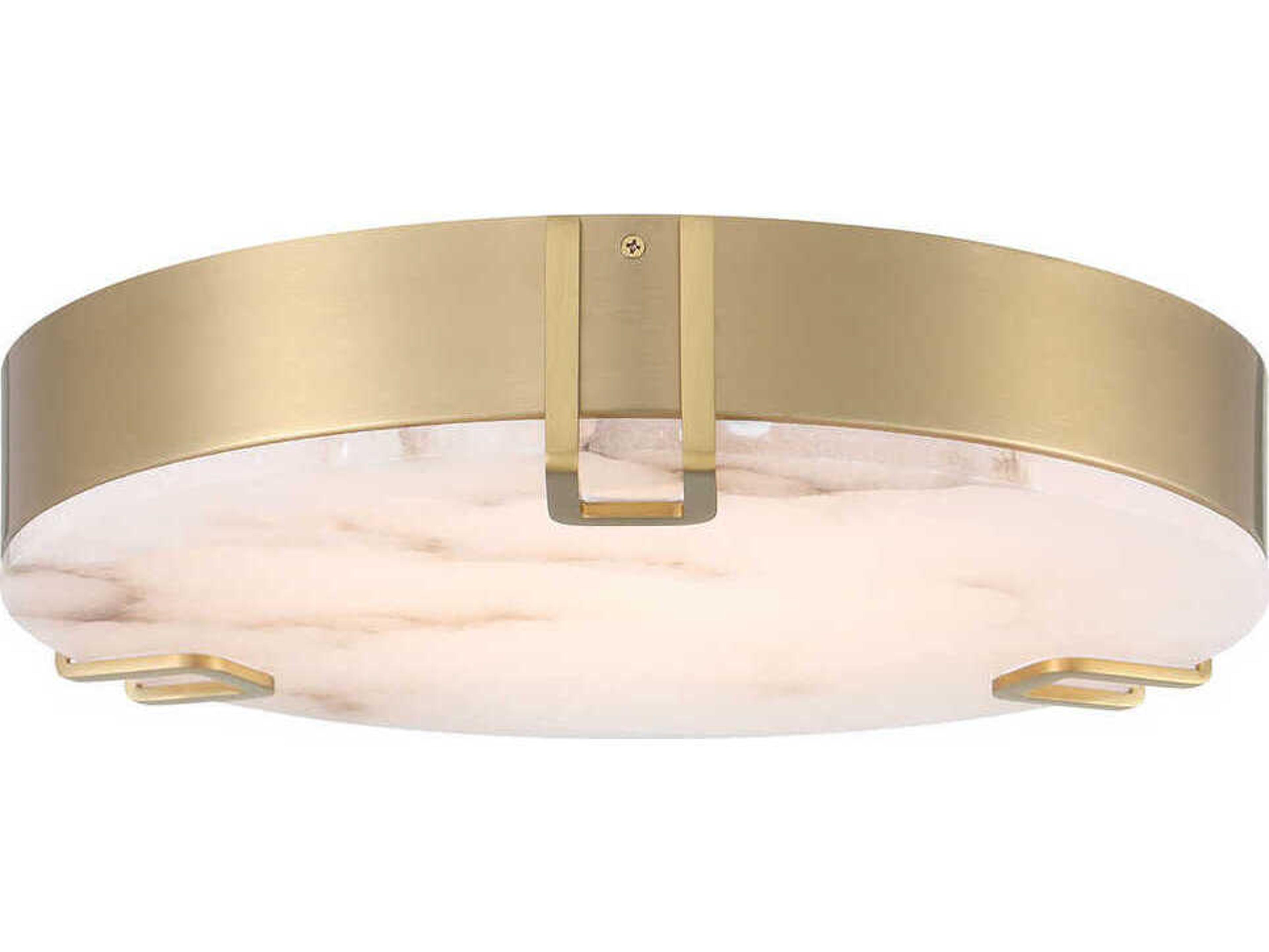 Eurofase Noga 1-Light Gold Round Flush Mount
