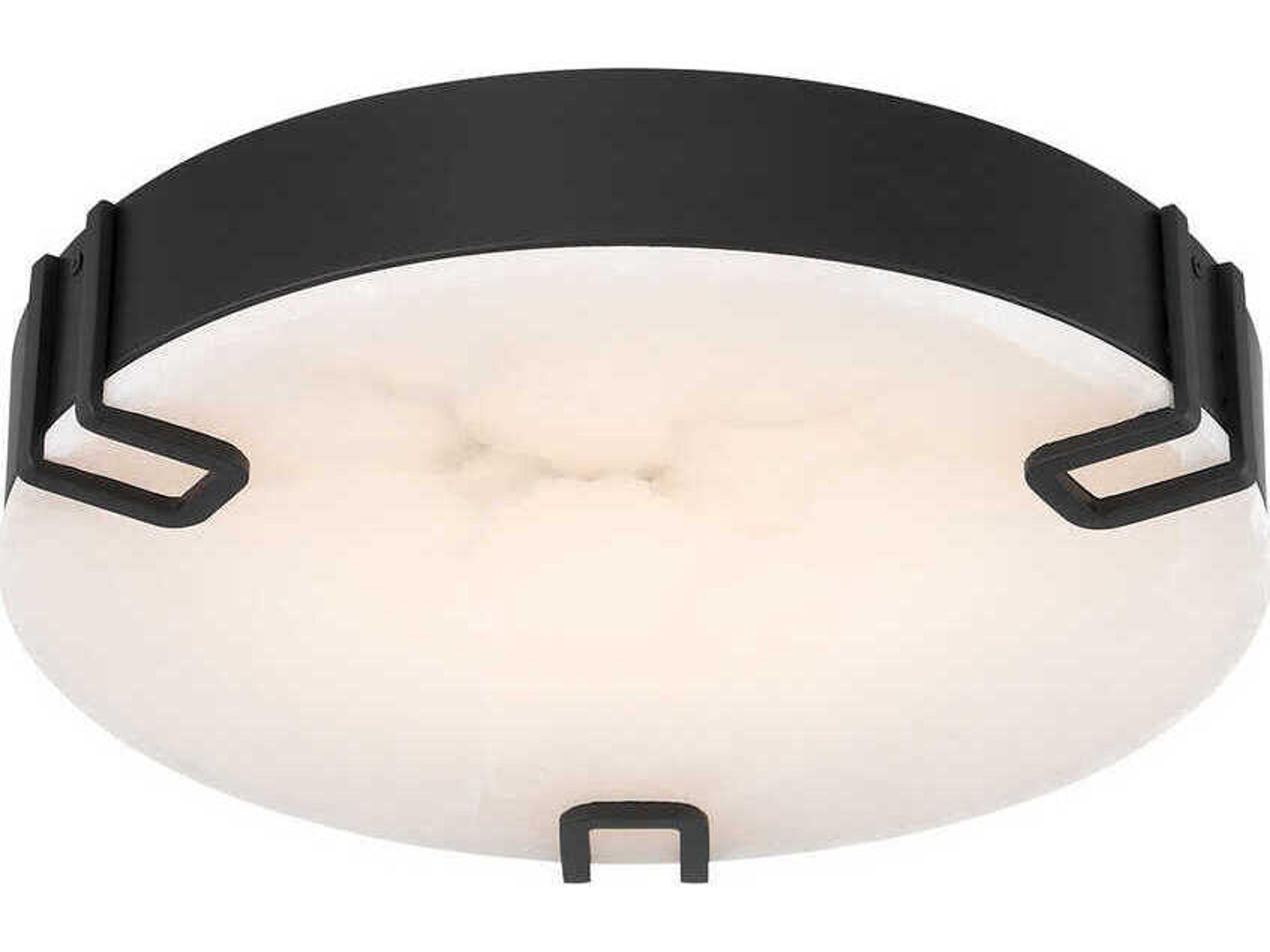 Eurofase Noga 1-Light Black Round Flush Mount