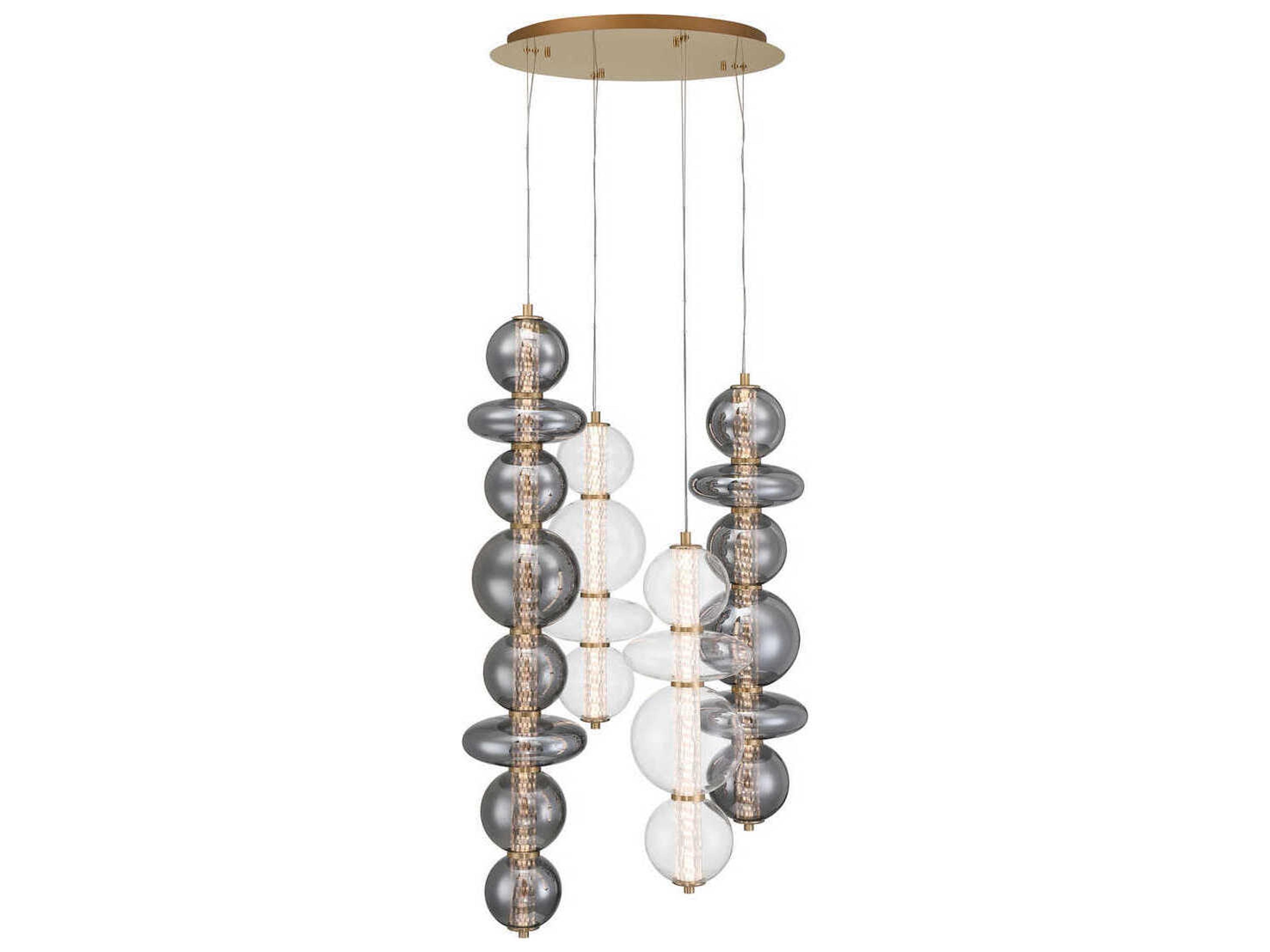 Atomo 4-Light Gold Pendant