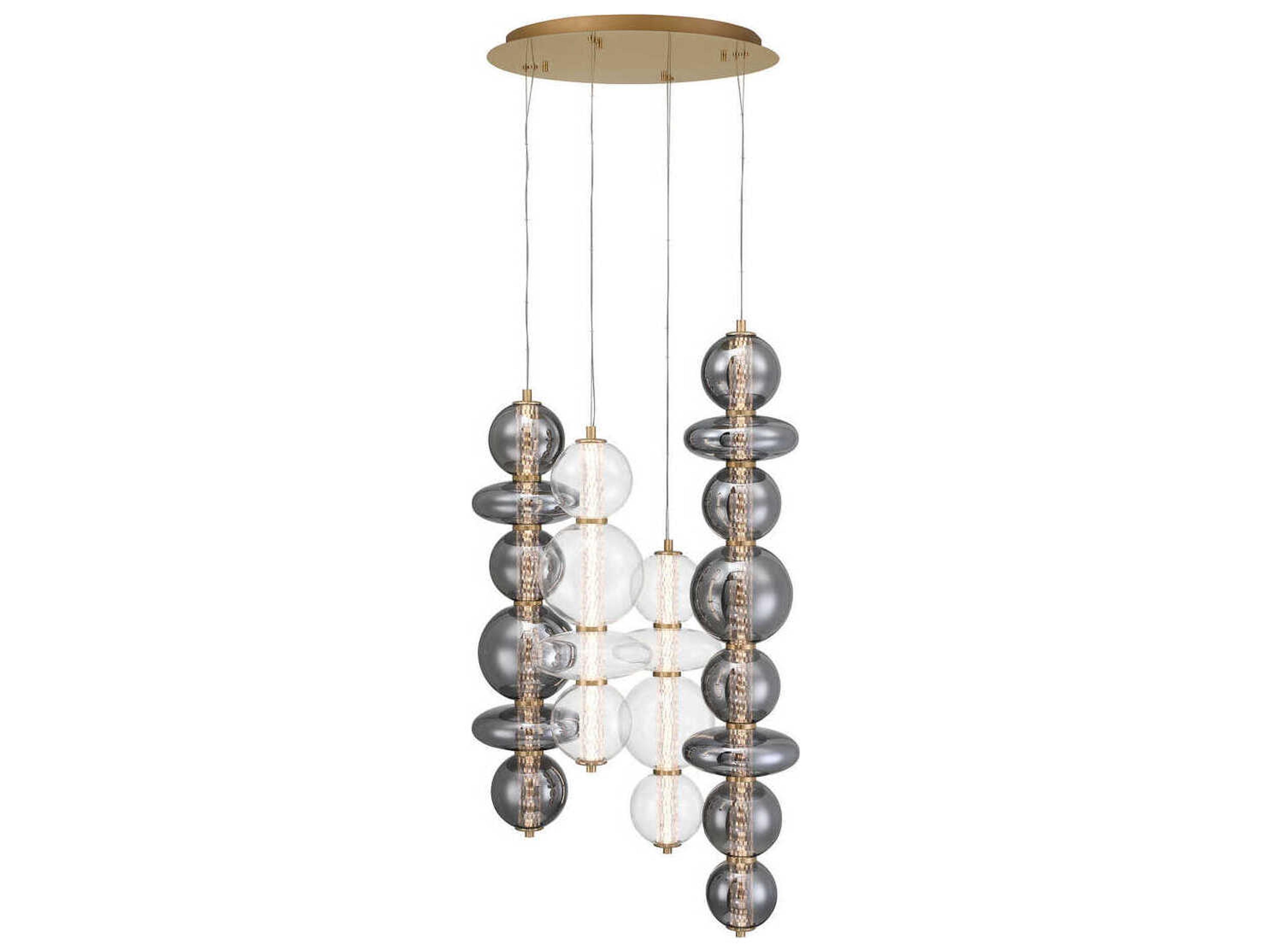 Eurofase Atomo 4-Light Gold Pendant