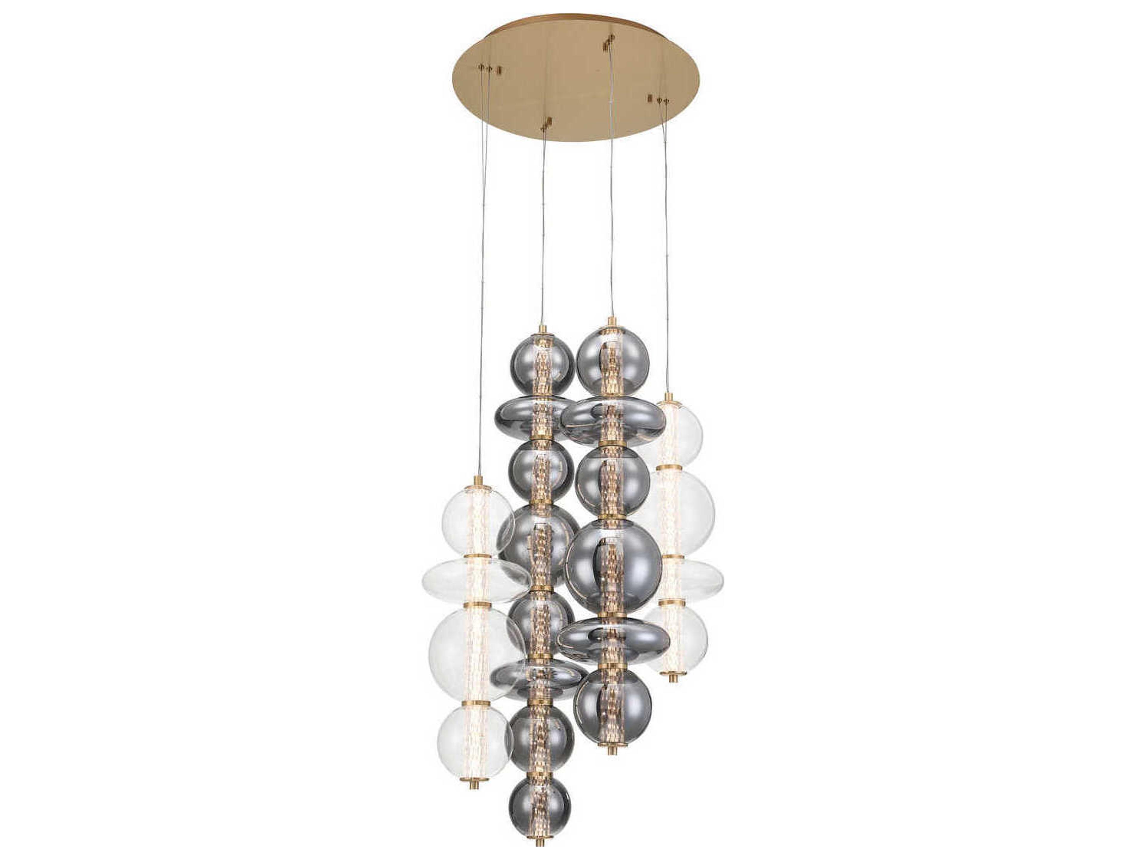 Eurofase Atomo 4-Light Gold Pendant