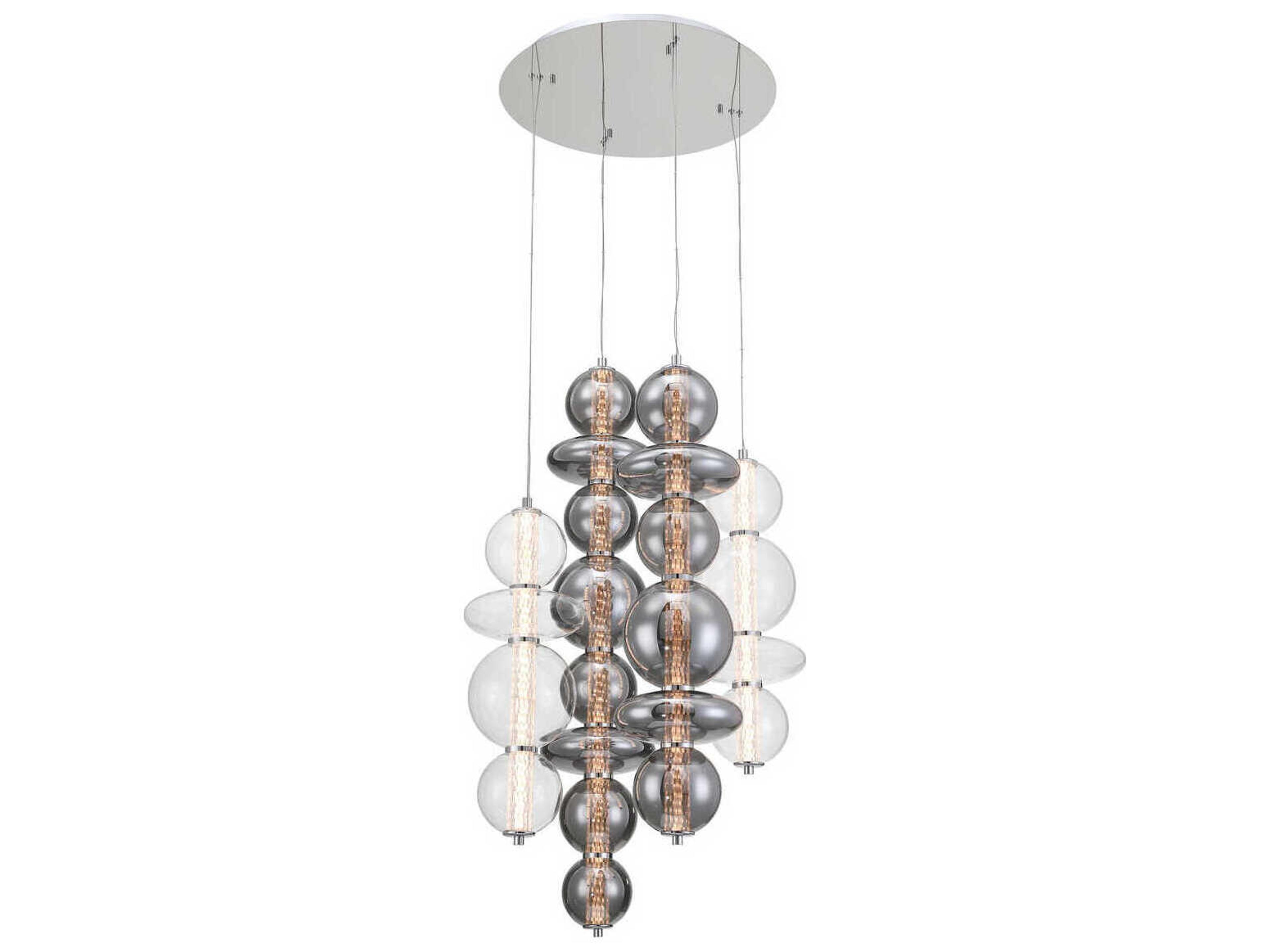 Eurofase Atomo 4-Light Chrome Pendant