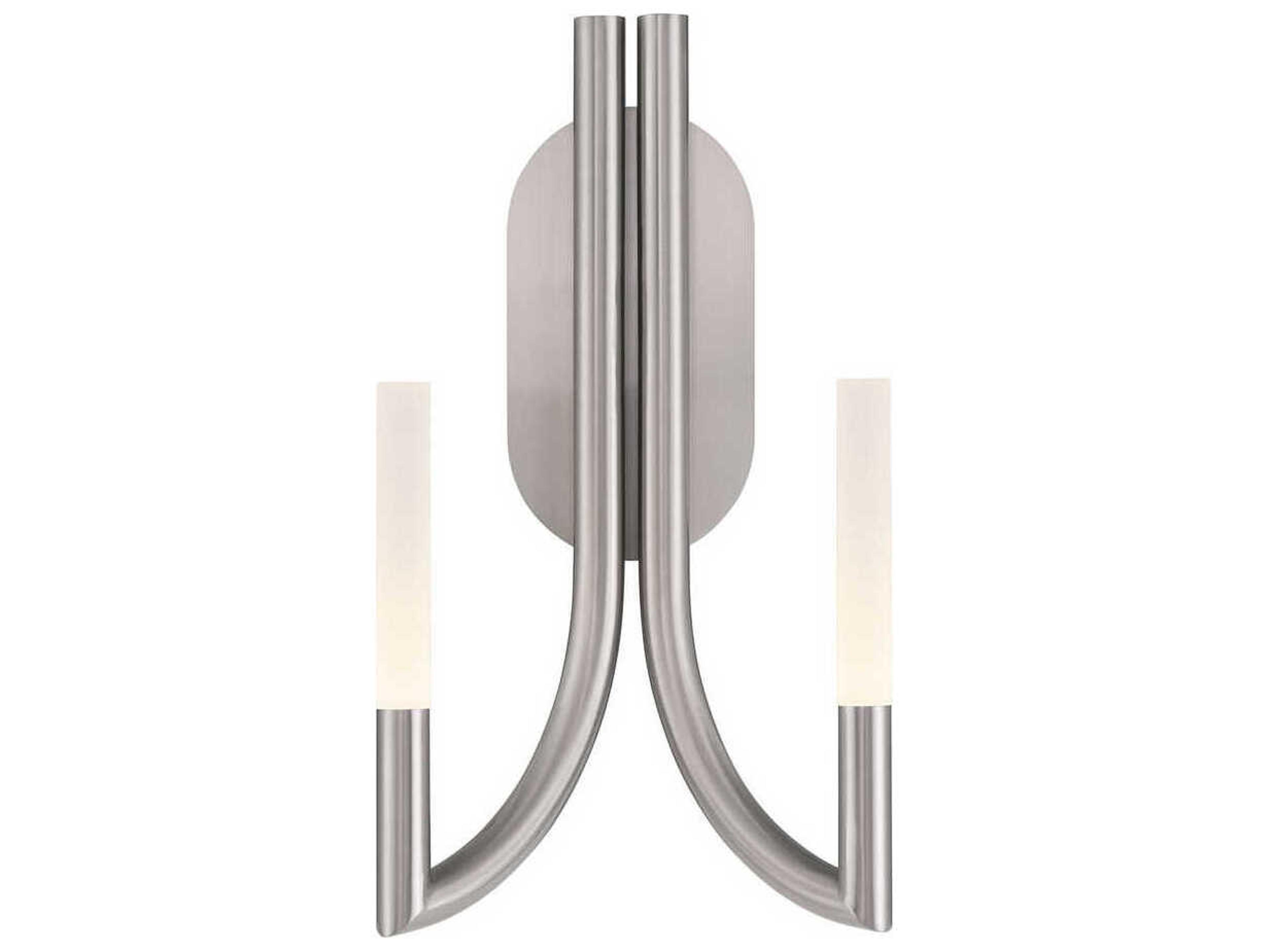 Eurofase Olette 2-Light Nickel Wall Sconce