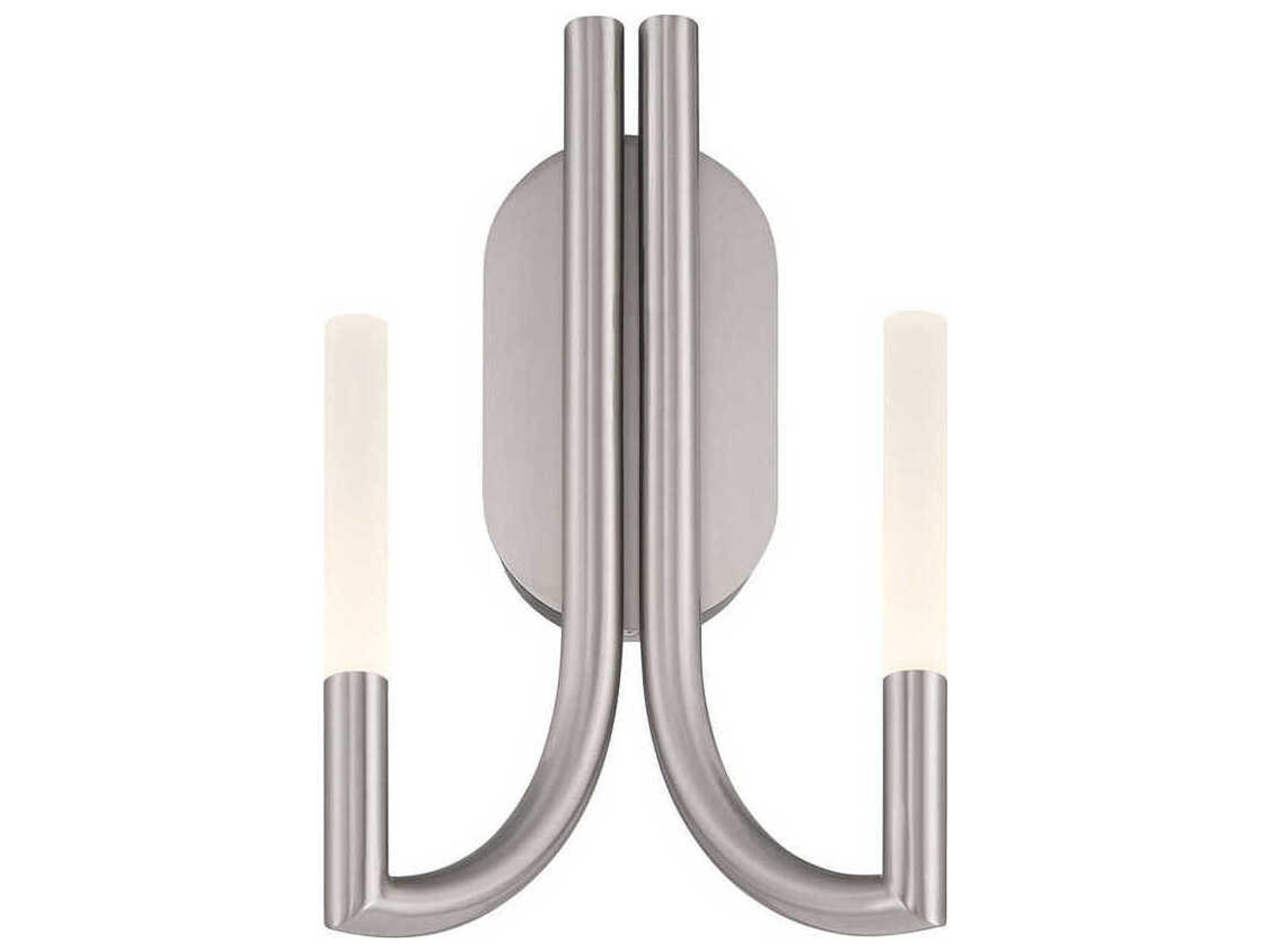Eurofase Olette 2-Light Nickel Wall Sconce