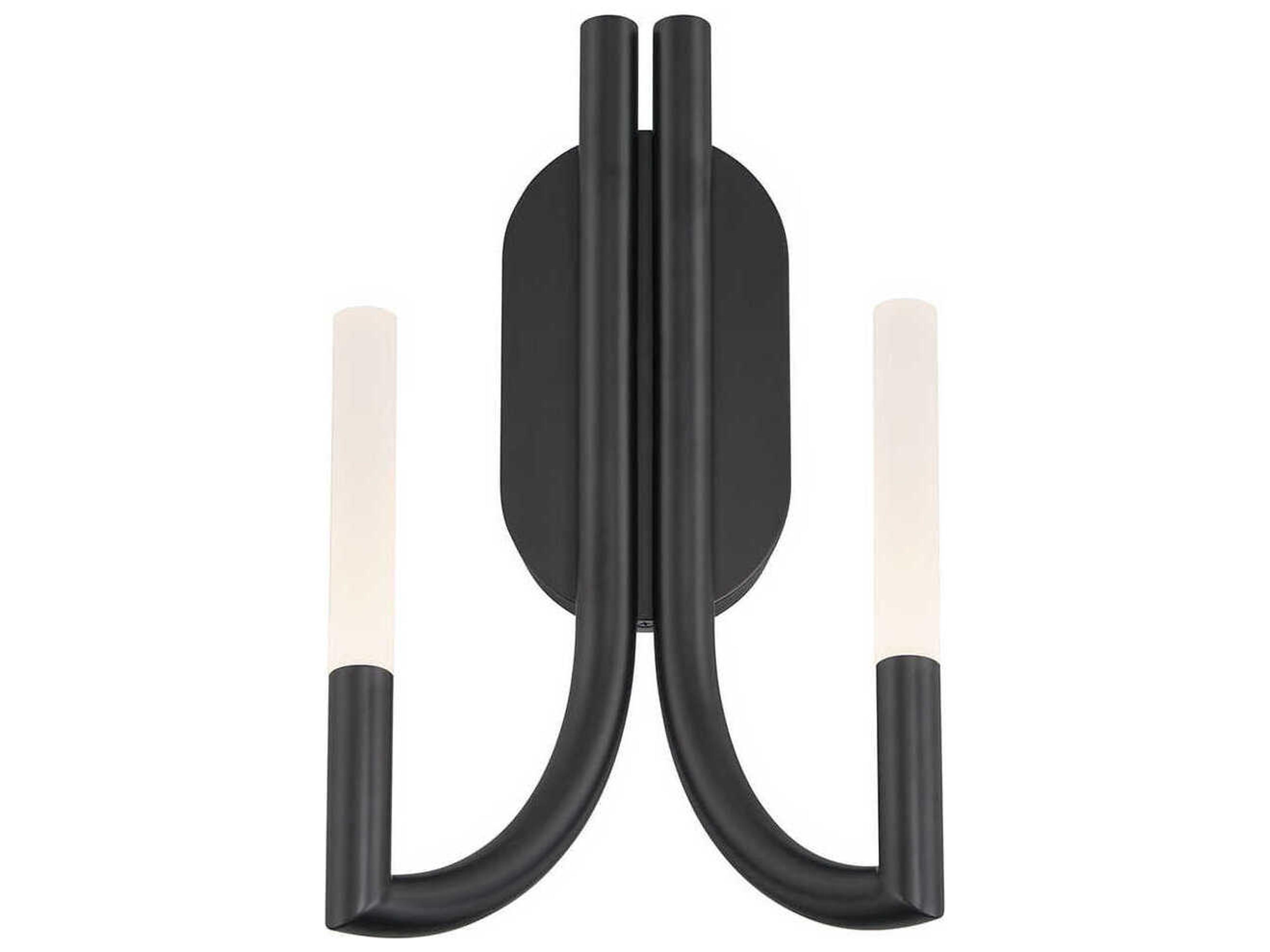 Eurofase Olette 2-Light Black Wall Sconce