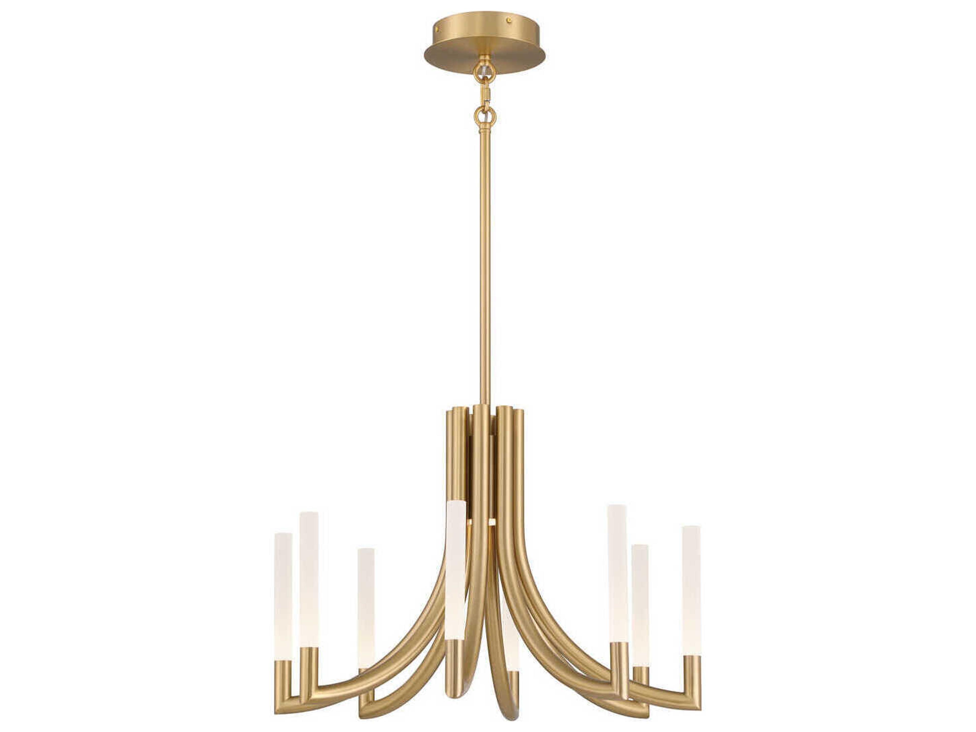 Eurofase Olette 8-Light Gold Linear Chandelier