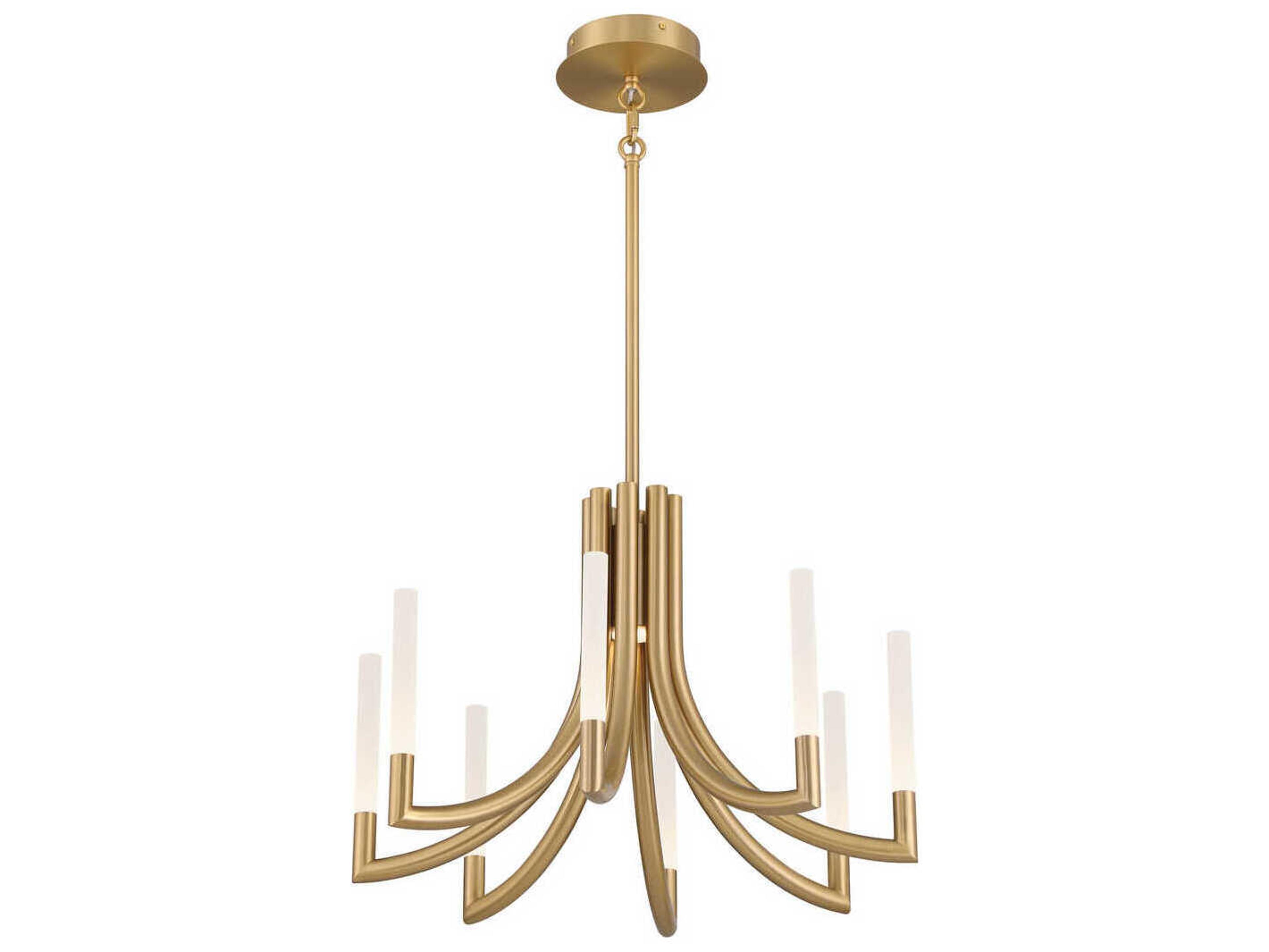 Eurofase Olette 8-Light Gold Linear Chandelier