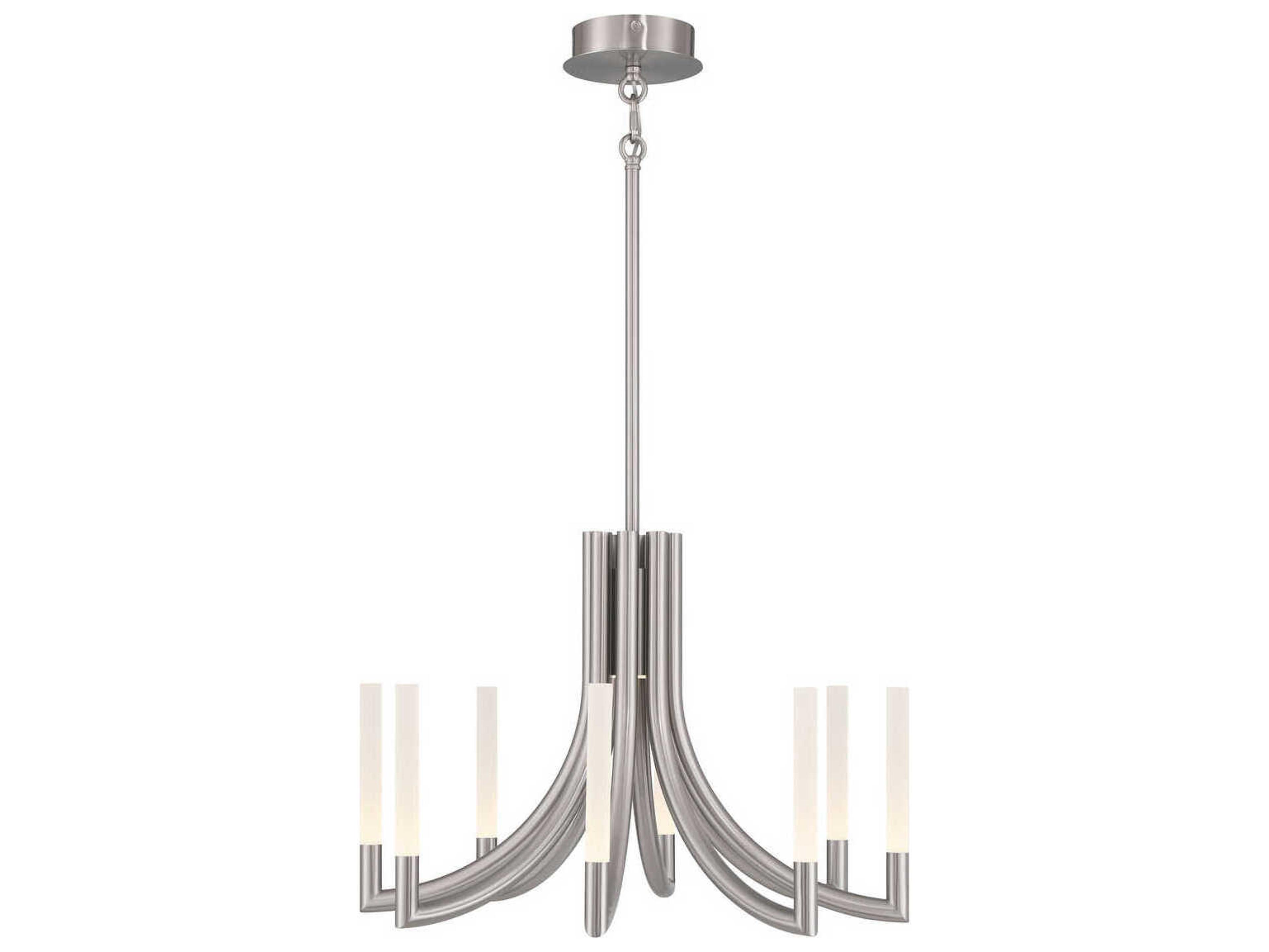 Olette 8-Light Nickel Linear Chandelier