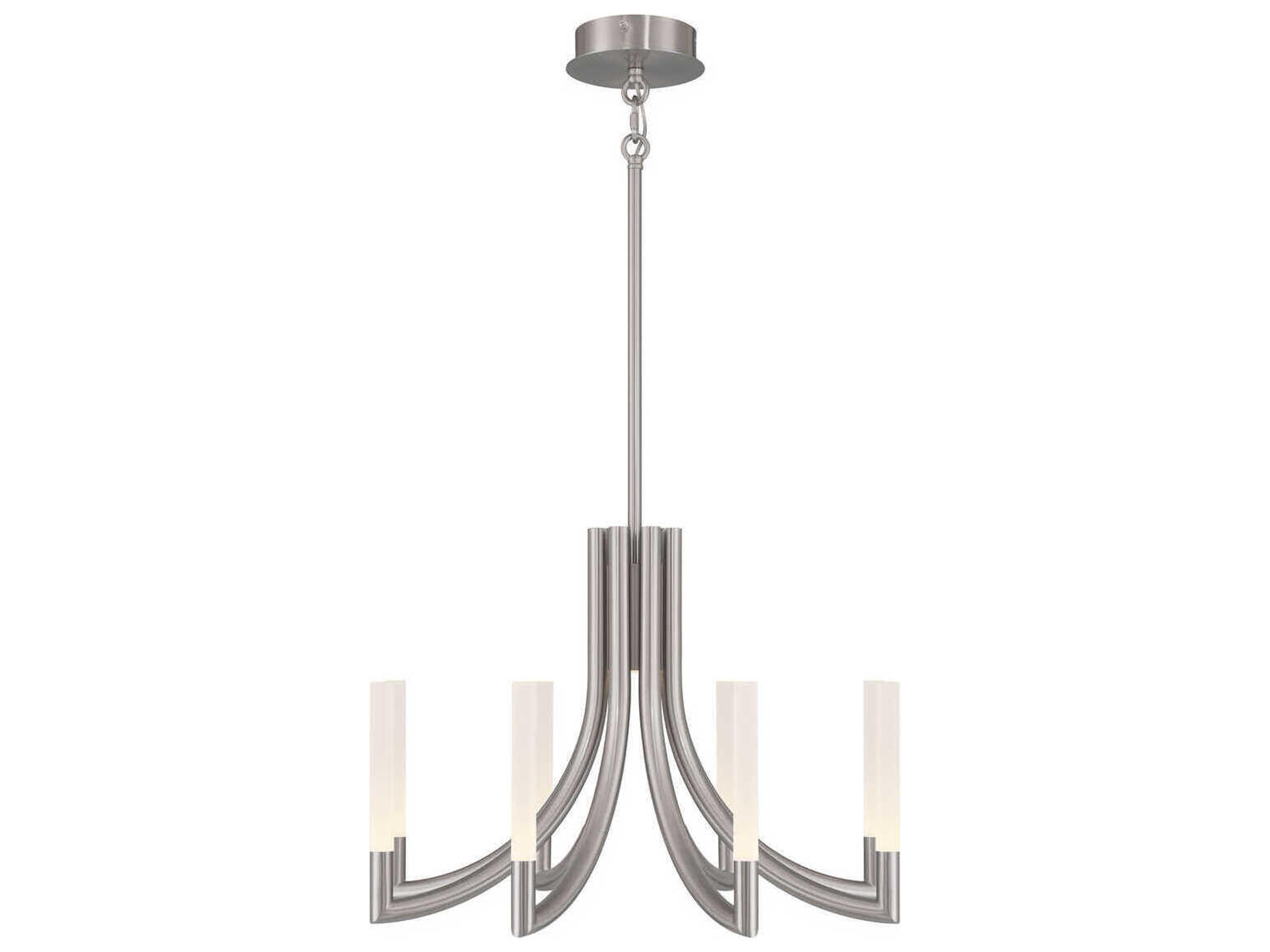 Eurofase Olette 8-Light Nickel Linear Chandelier