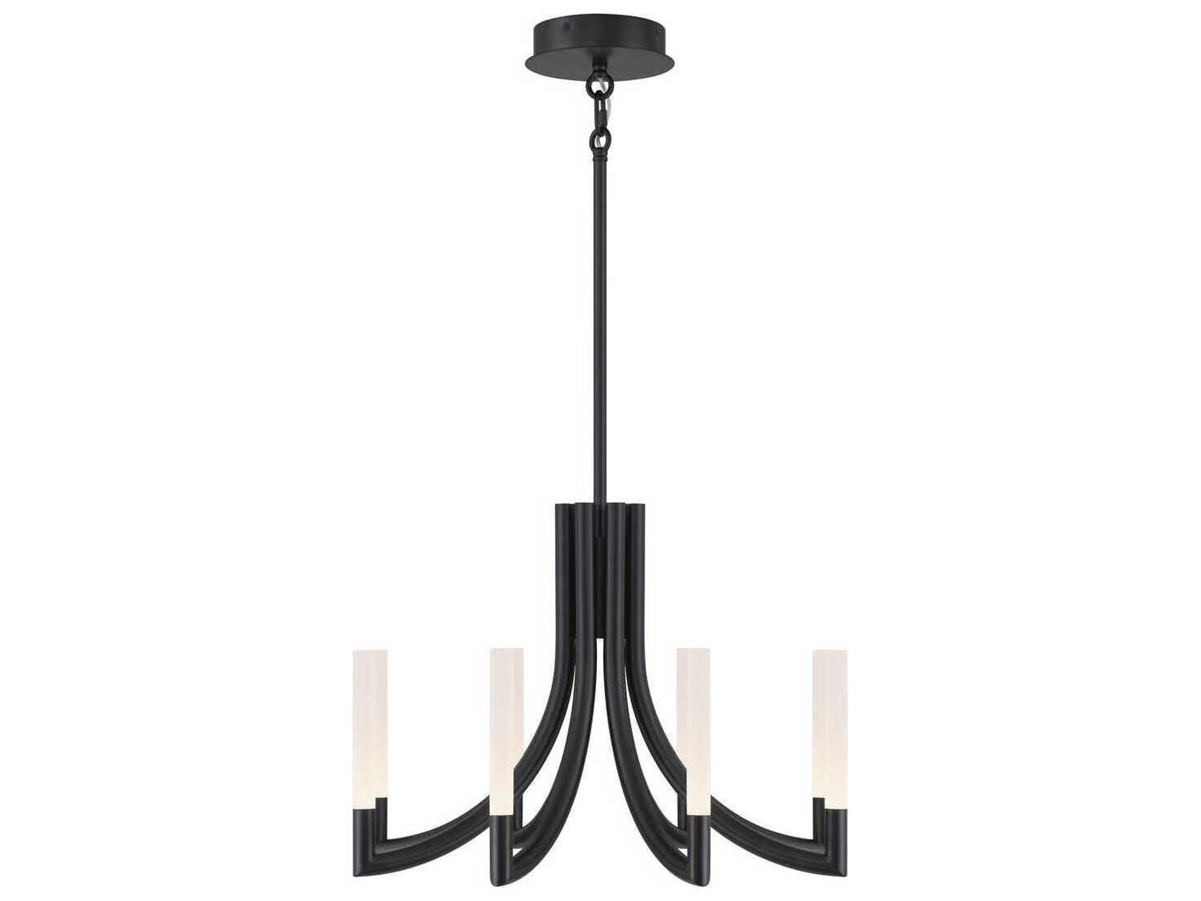 Eurofase Olette 8-Light Black Linear Chandelier