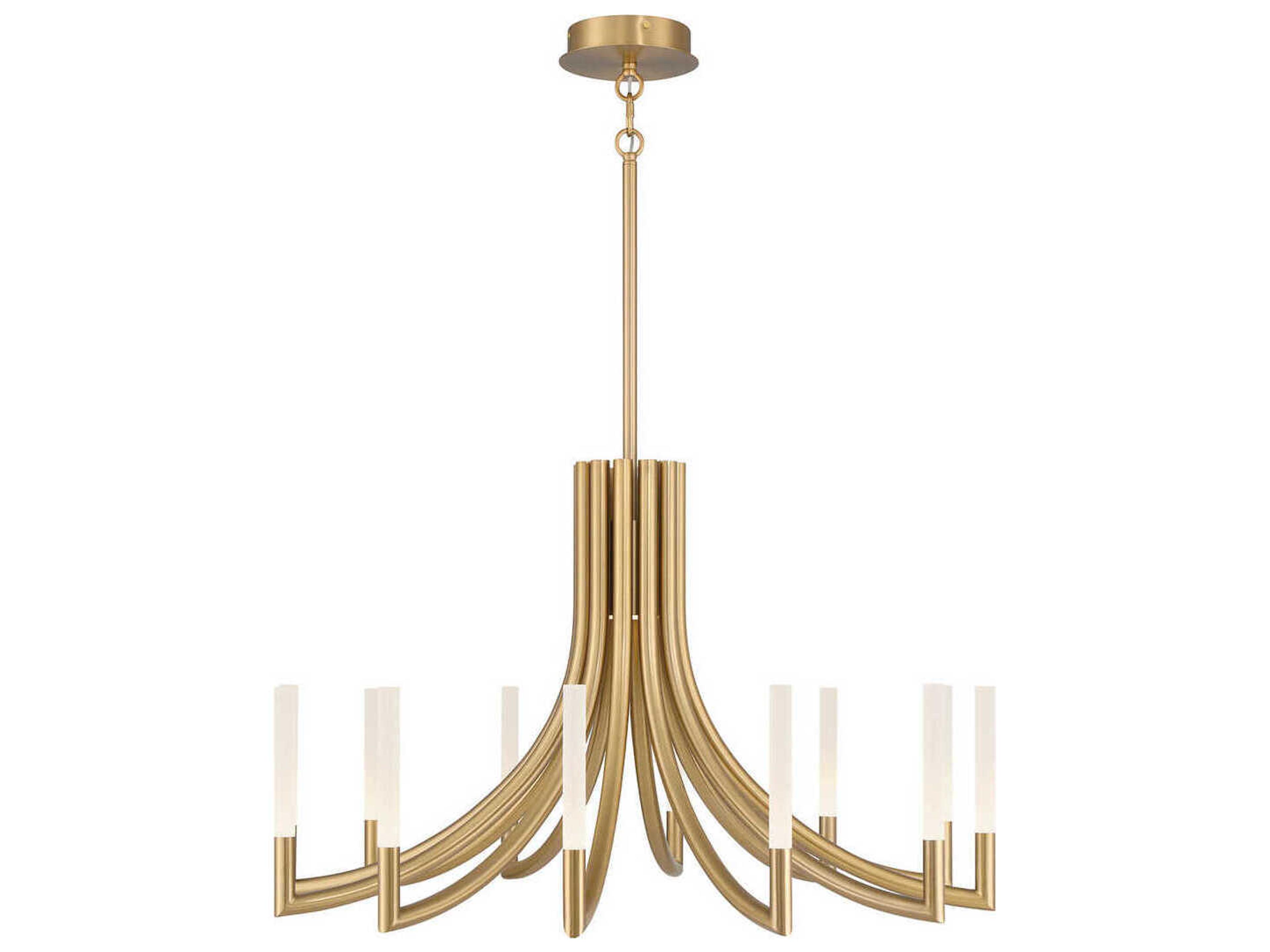Eurofase Olette 12-Light Gold Linear Chandelier