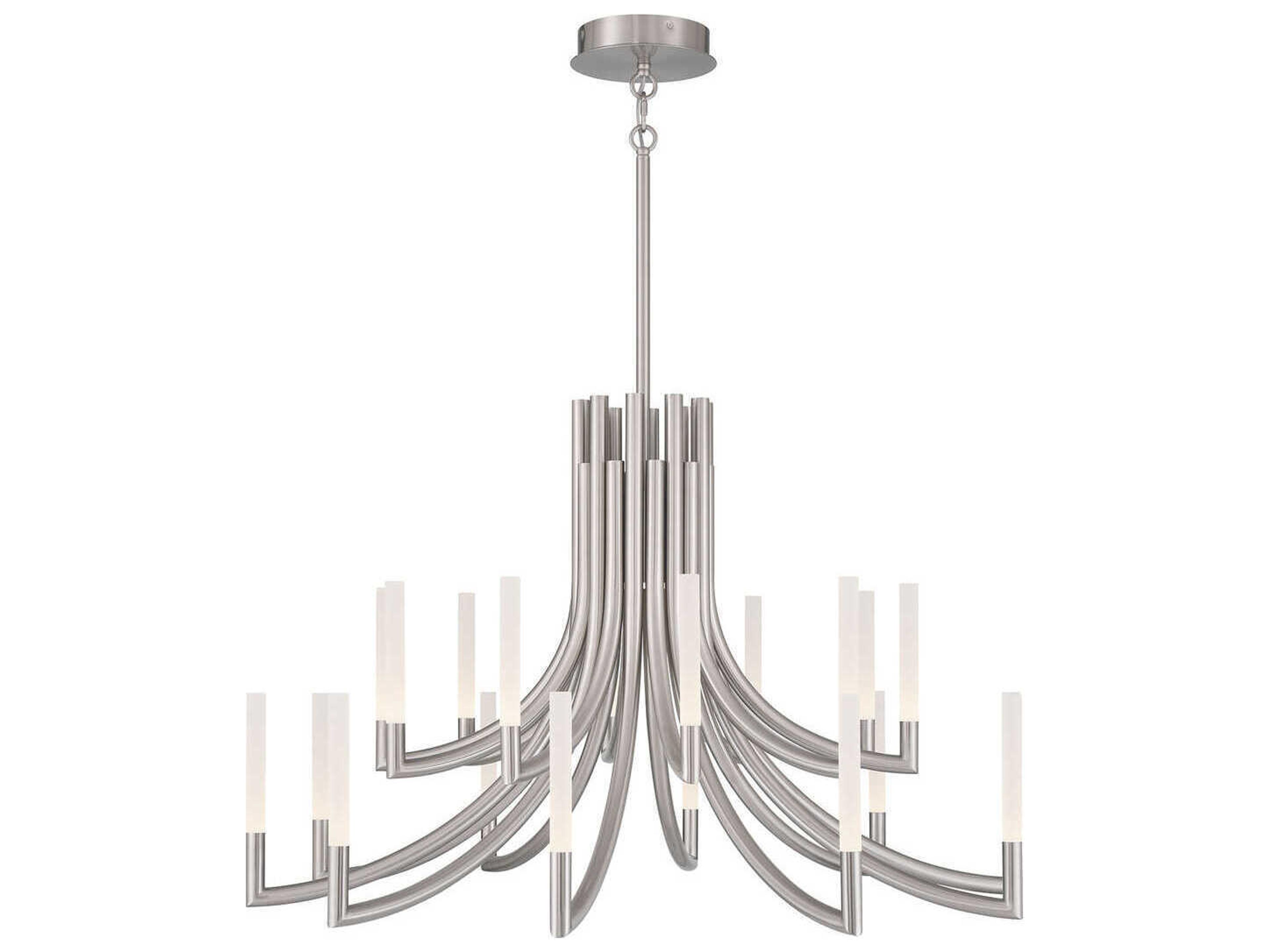Olette 20-Light Nickel Linear Chandelier