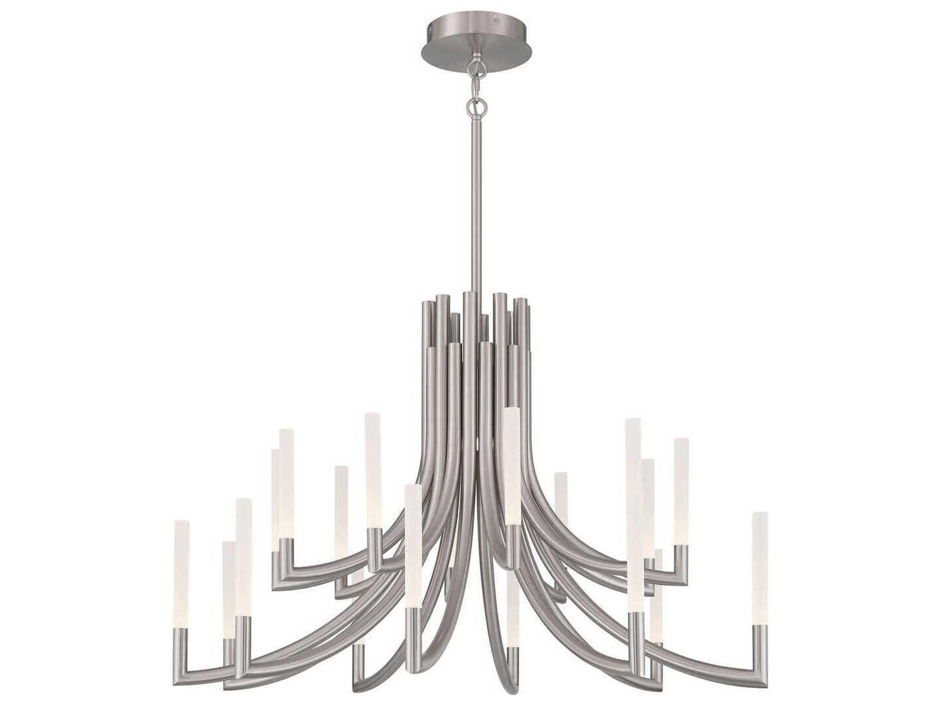 Eurofase Olette 20-Light Nickel Linear Chandelier