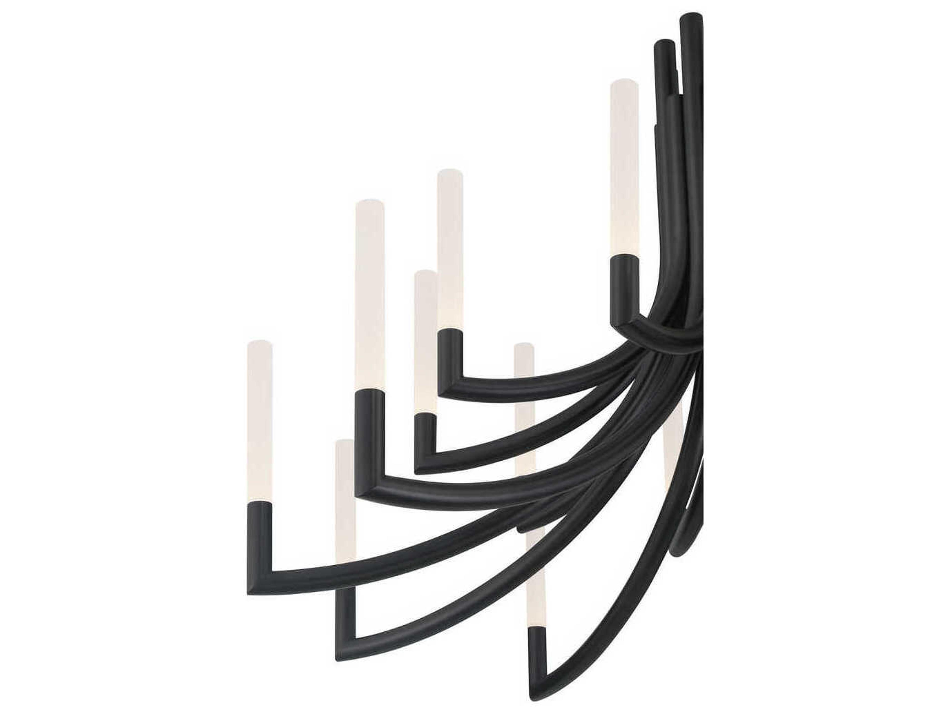 Eurofase Olette 20-Light Black Linear Chandelier