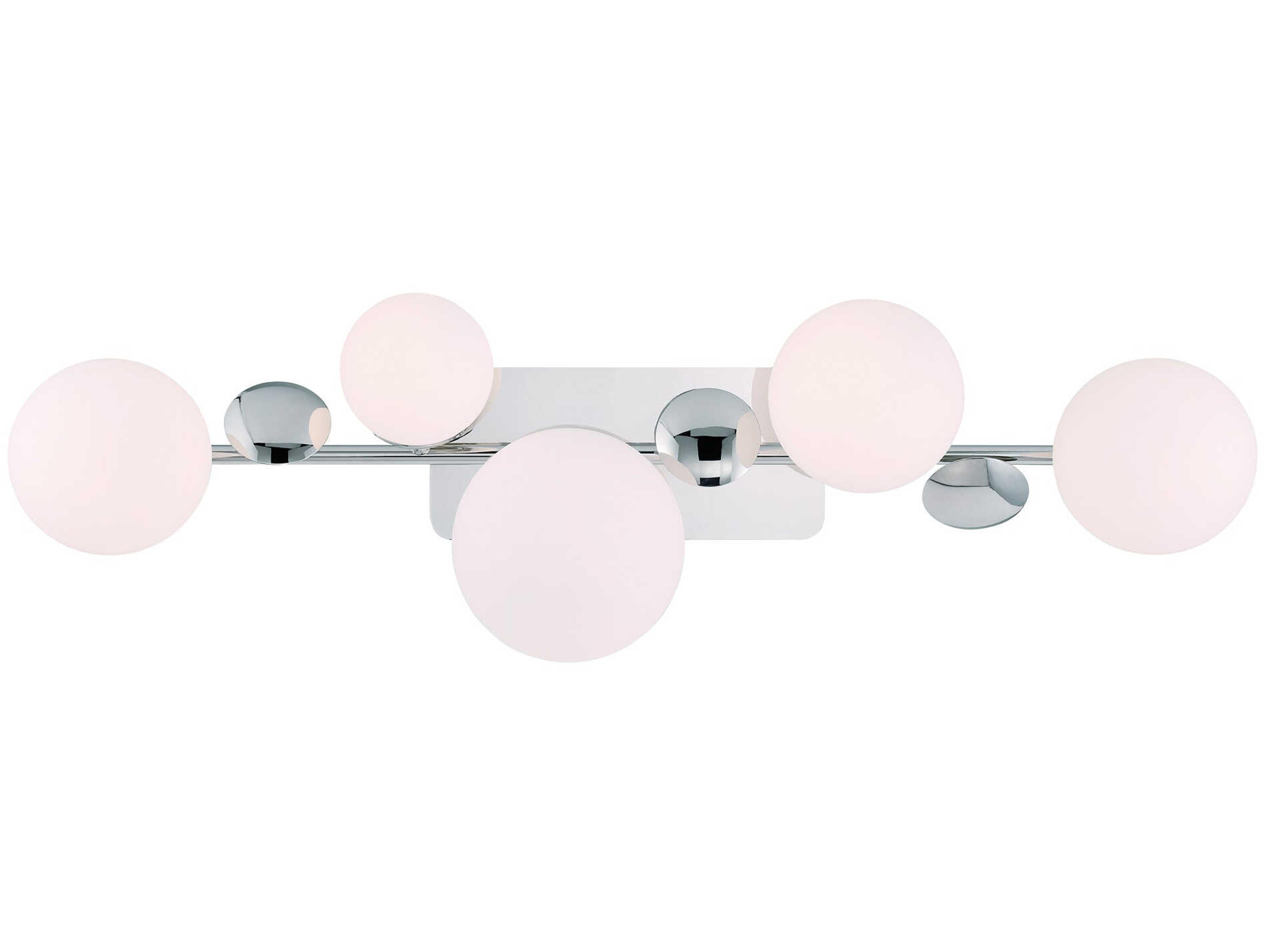 Eurofase Vine 5-Light Nickel Vanity Light