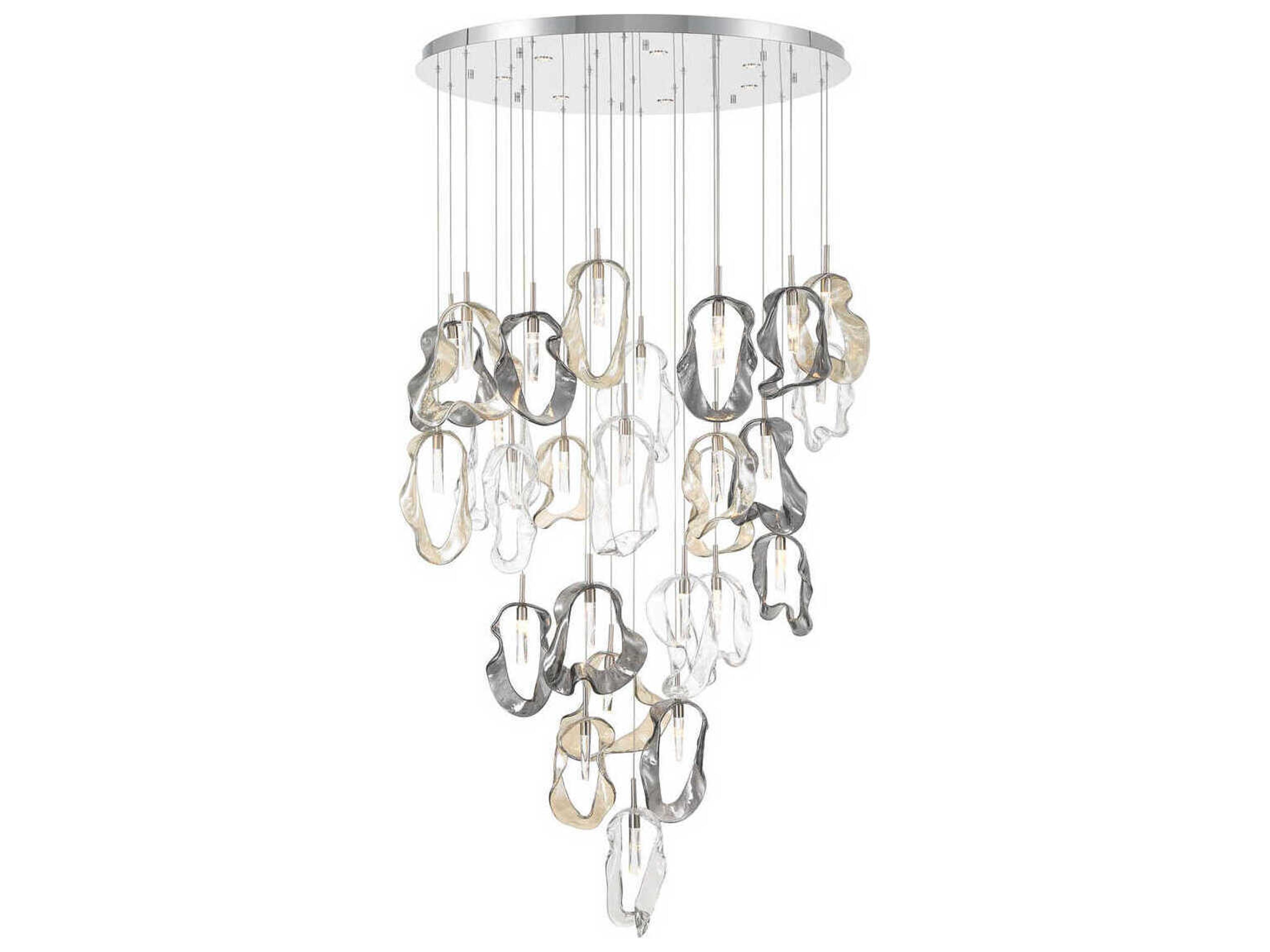 Norah 33-Light Nickel Pendant