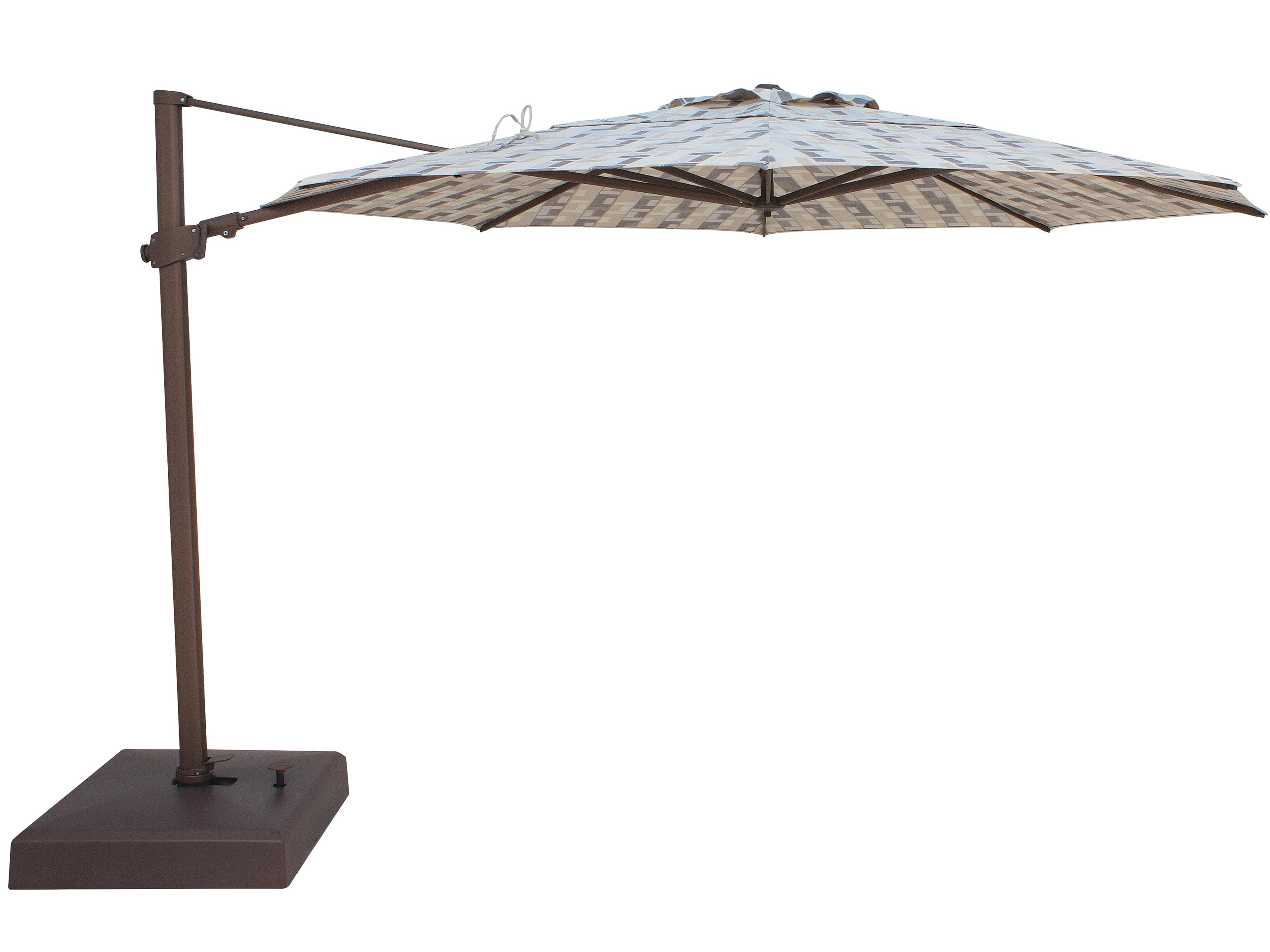 Treasure Garden 11.5 Foot AG25TR Octagon Cantilever Patio Umbrella