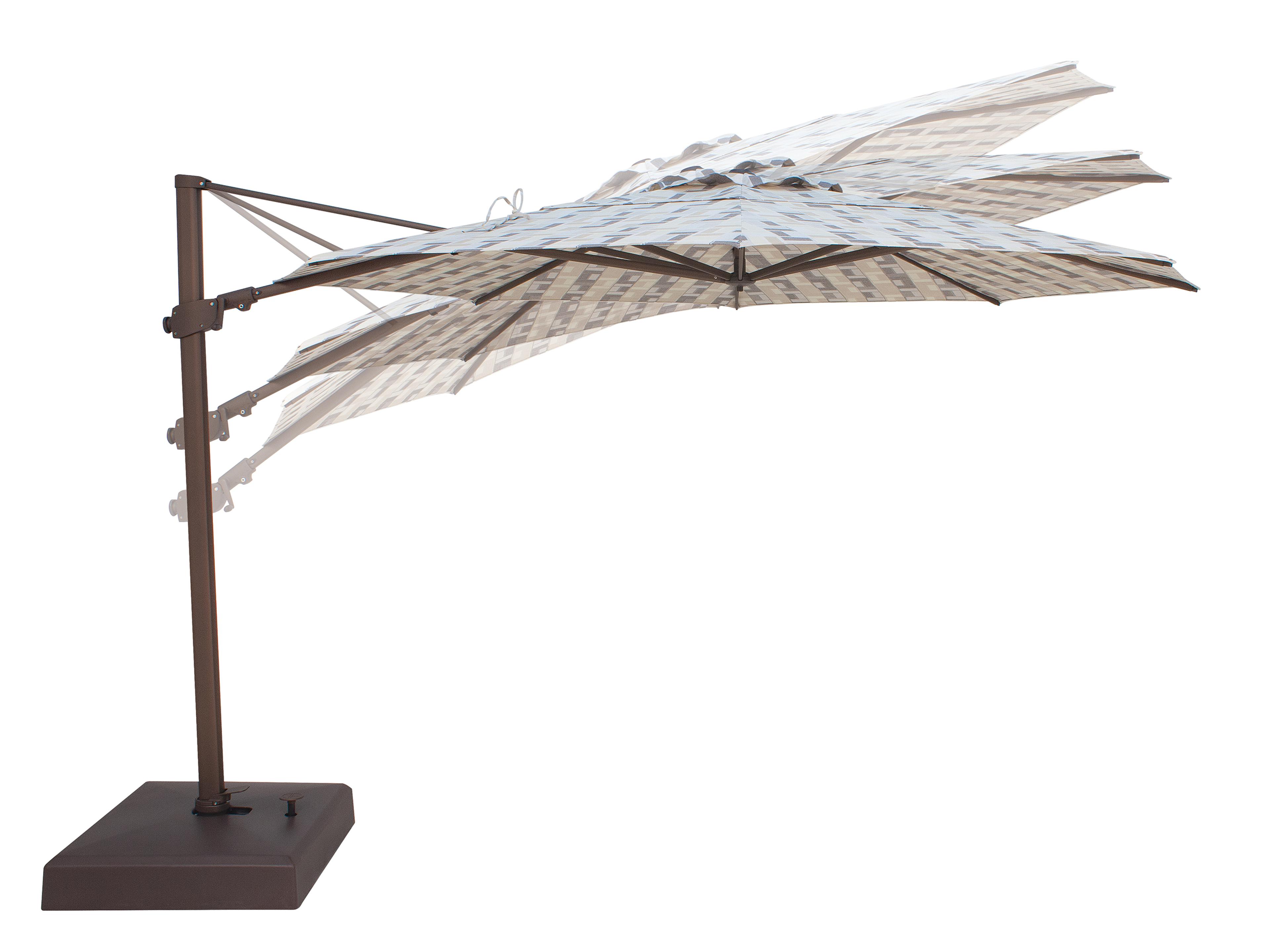 Treasure Garden 11.5 Foot AG25TR Octagon Cantilever Patio Umbrella