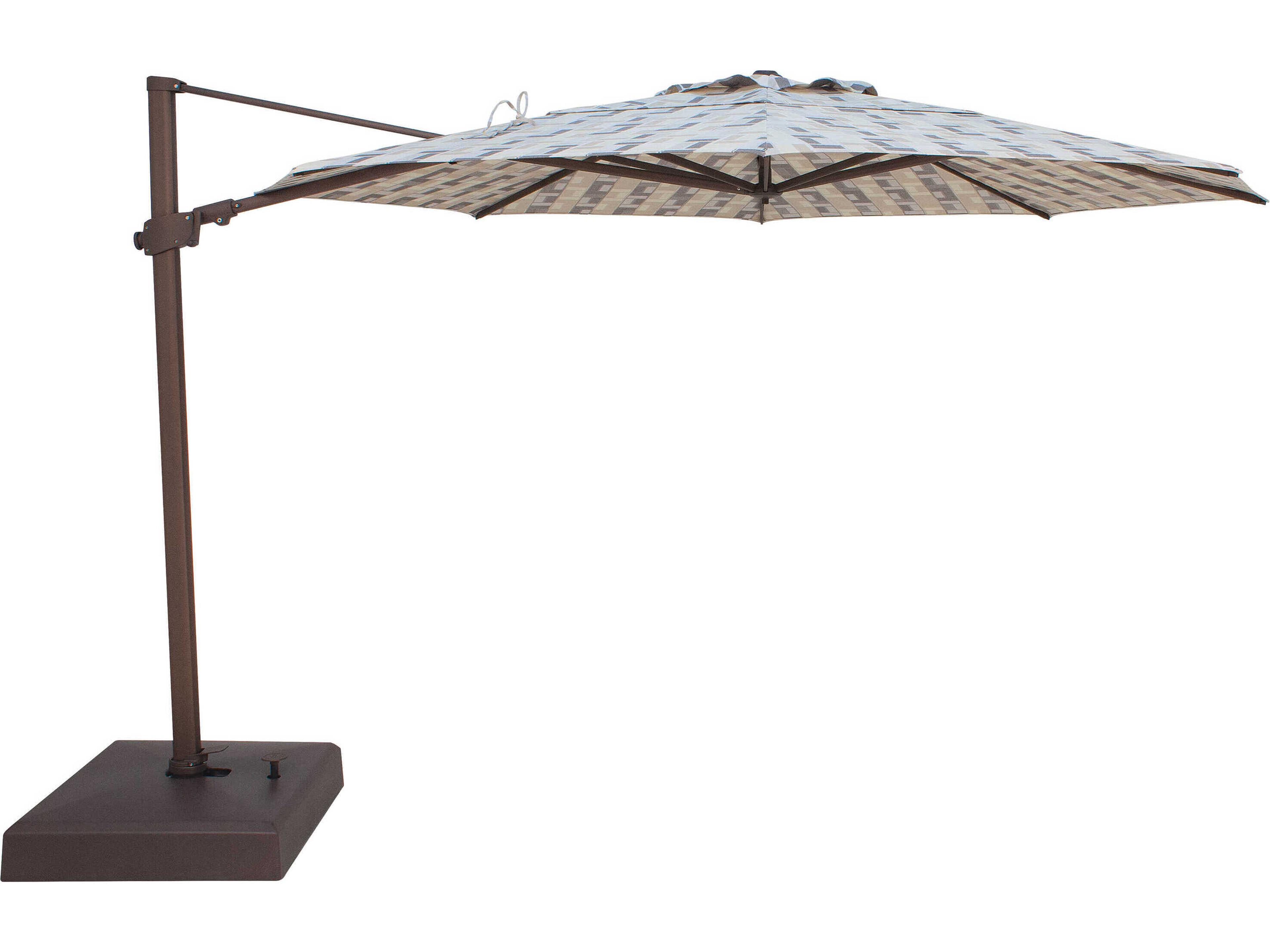 Treasure Garden Special Order Sunbrella 11.5 Foot AG25TR Octagon Cantilever Outdoor Umbrella