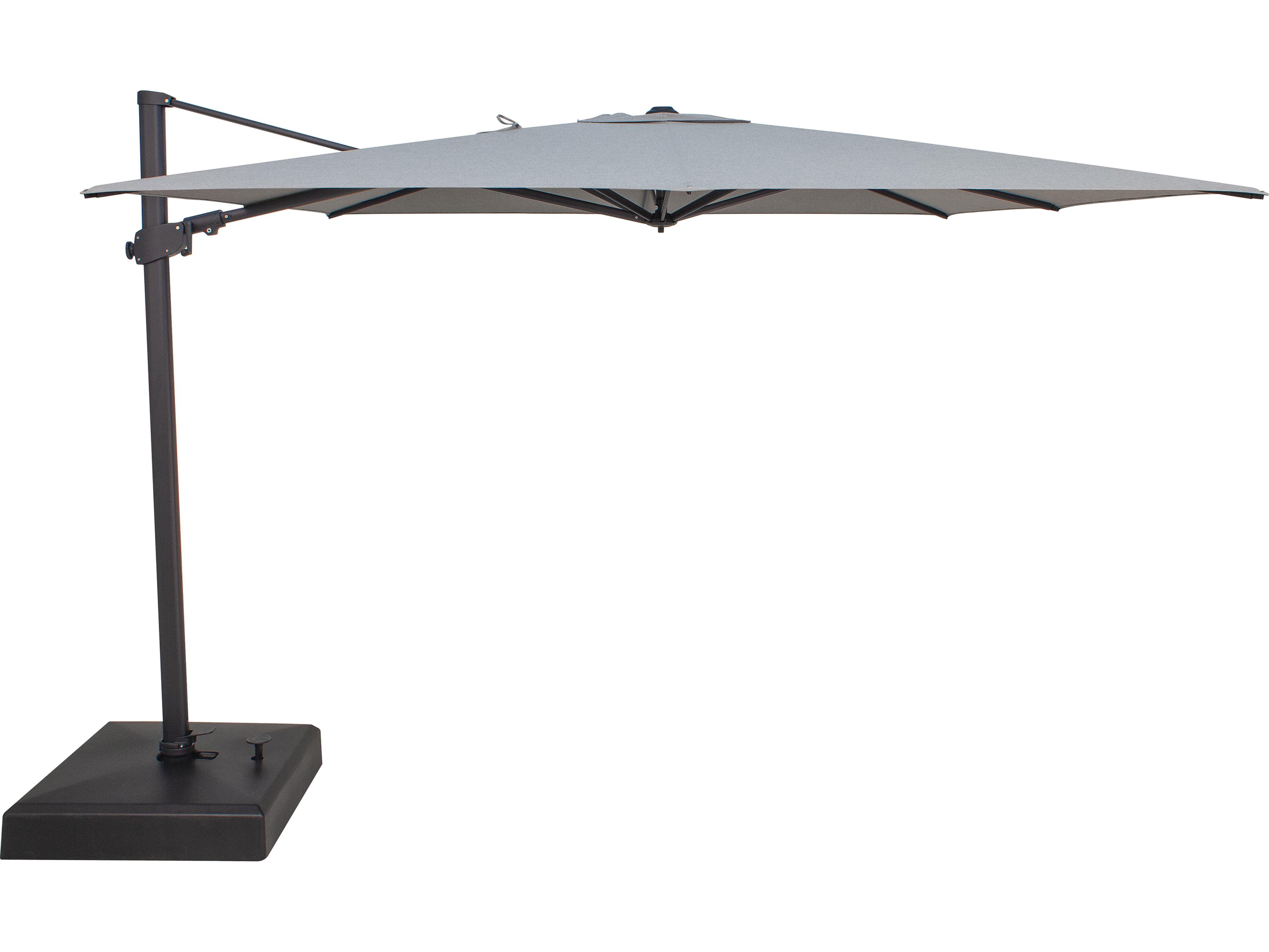 Treasure Garden 10 Foot AG25TSQR Square Cantilever Outdoor Patio Umbrella