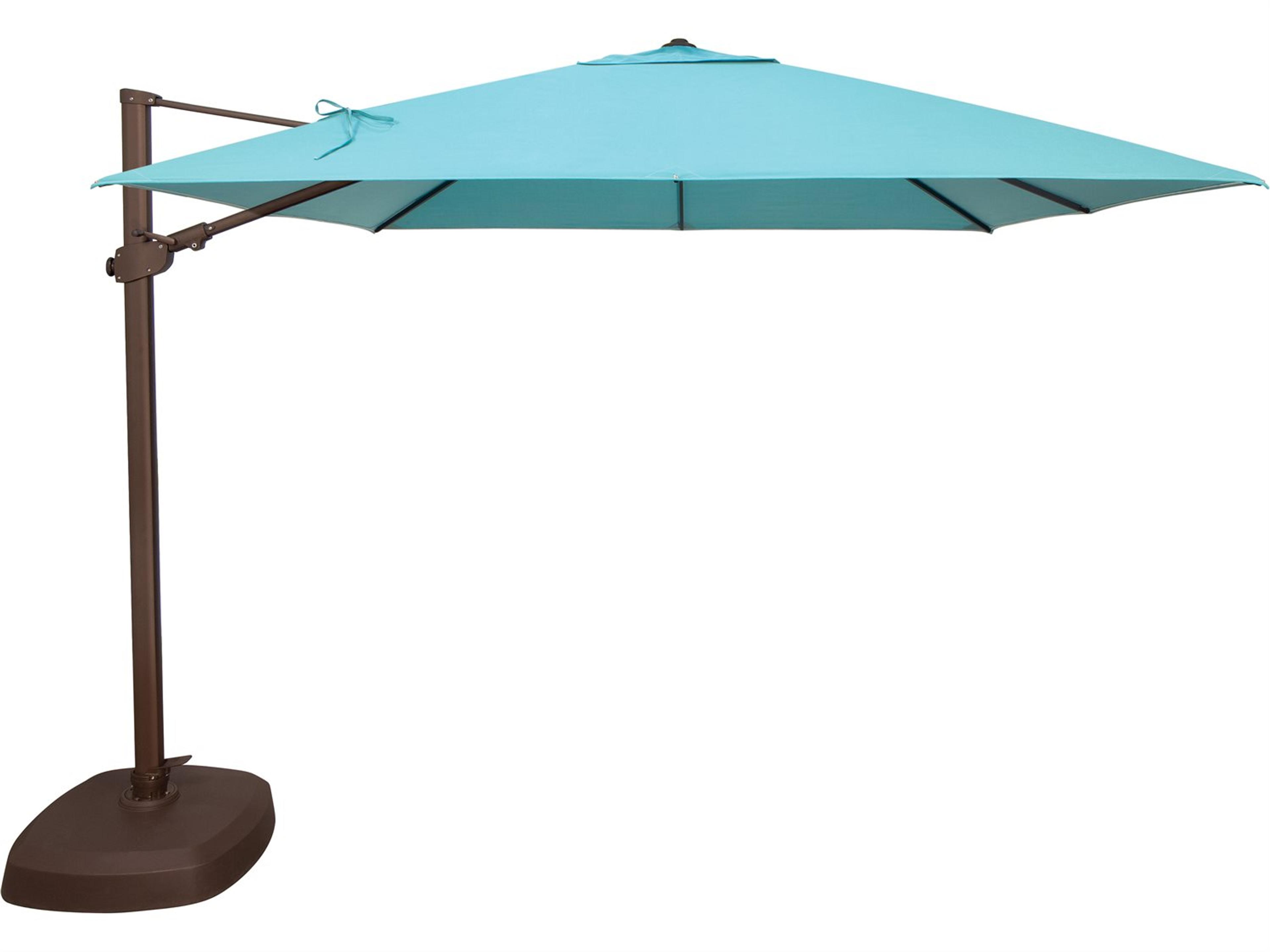 Treasure Garden Special Order Sunbrella 10 Foot AG25TSQR Square Cantilever Patio Umbrella