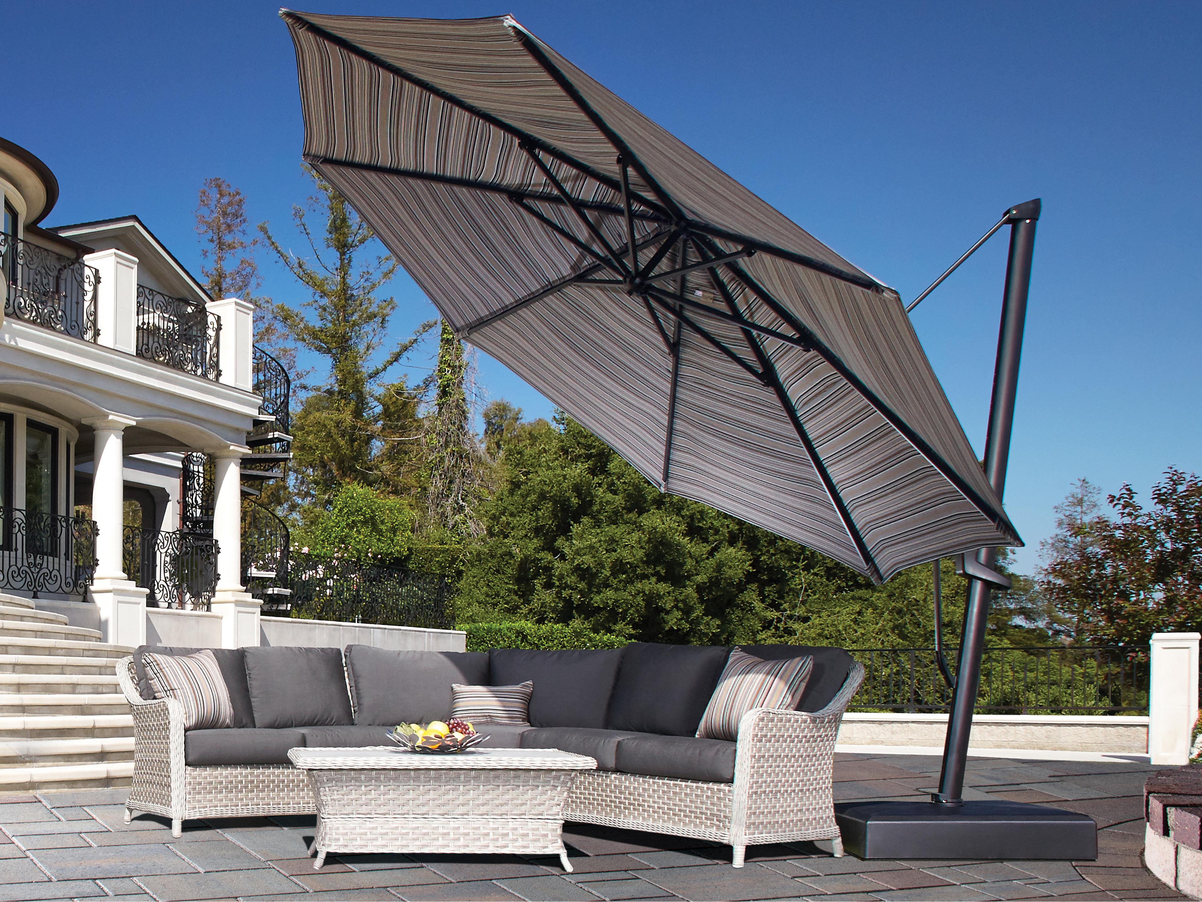 Treasure Garden AKZ PLUS 13 Foot Octagon Infinite Tilt and Lock Cantilever