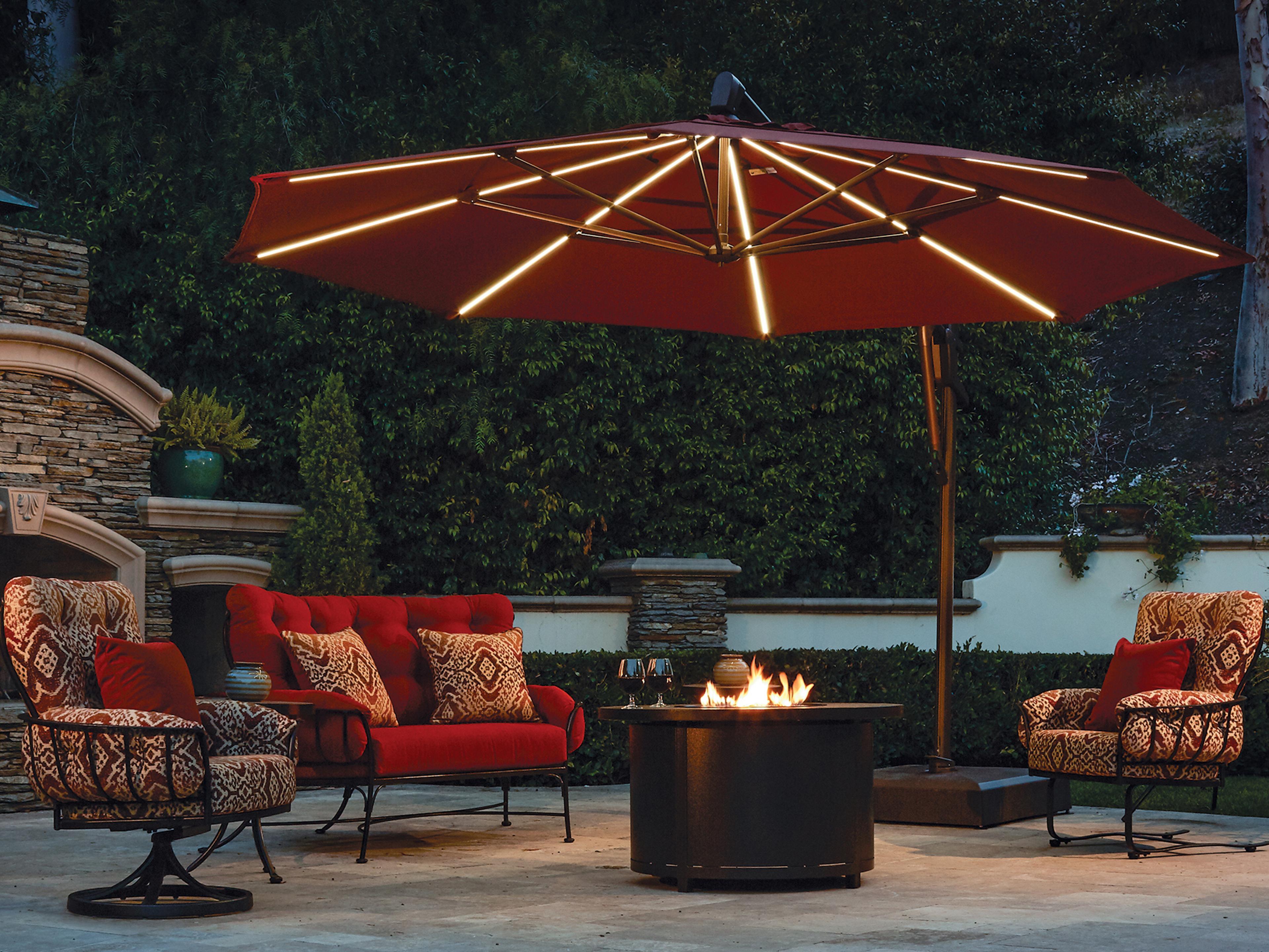 Cantilever 13 Foot AKZPLX Plus Starlux Octagon Crank Lift Tilt and Lock Outdoor Patio Umbrella