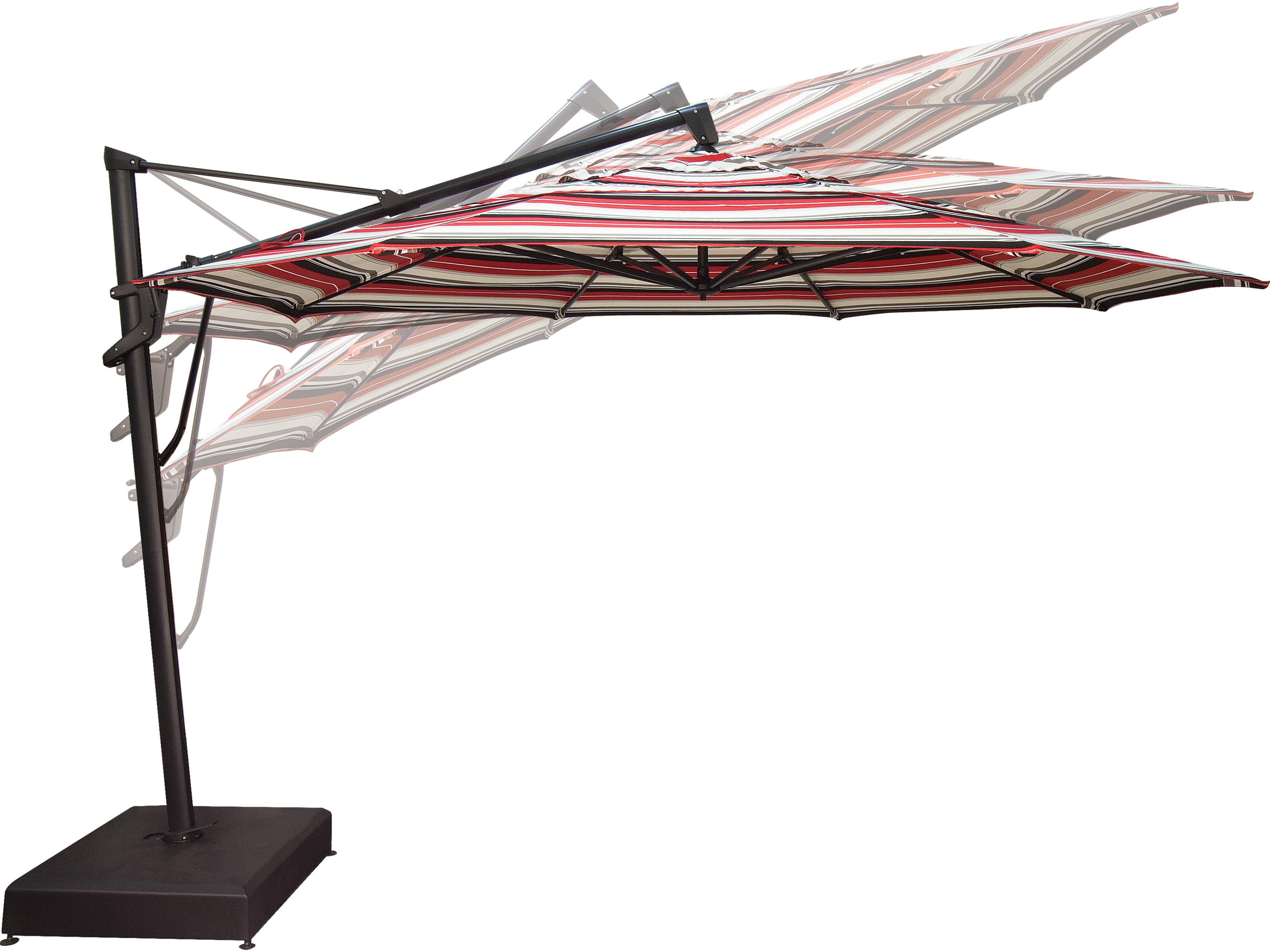 Treasure Garden Special Order Sunbrella AKZ PLUS 13 Foot Octagon Infinite Tilt and Lock Cantilever