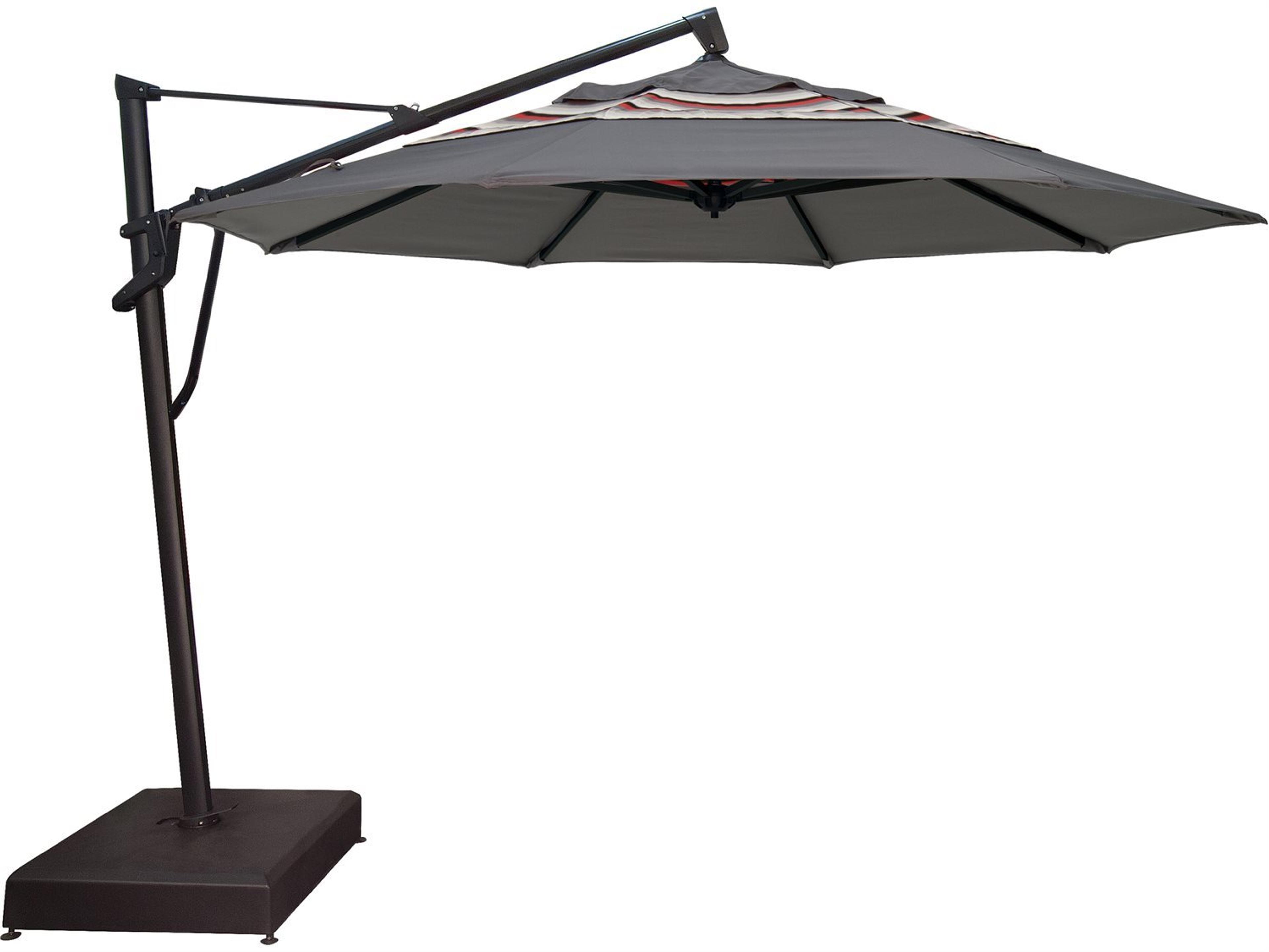 Special Order Sunbrella Cantilever AKZP Aluminum 11 Foot Octagon Crank Lift Tilt and Lock Outdoor Umbrella