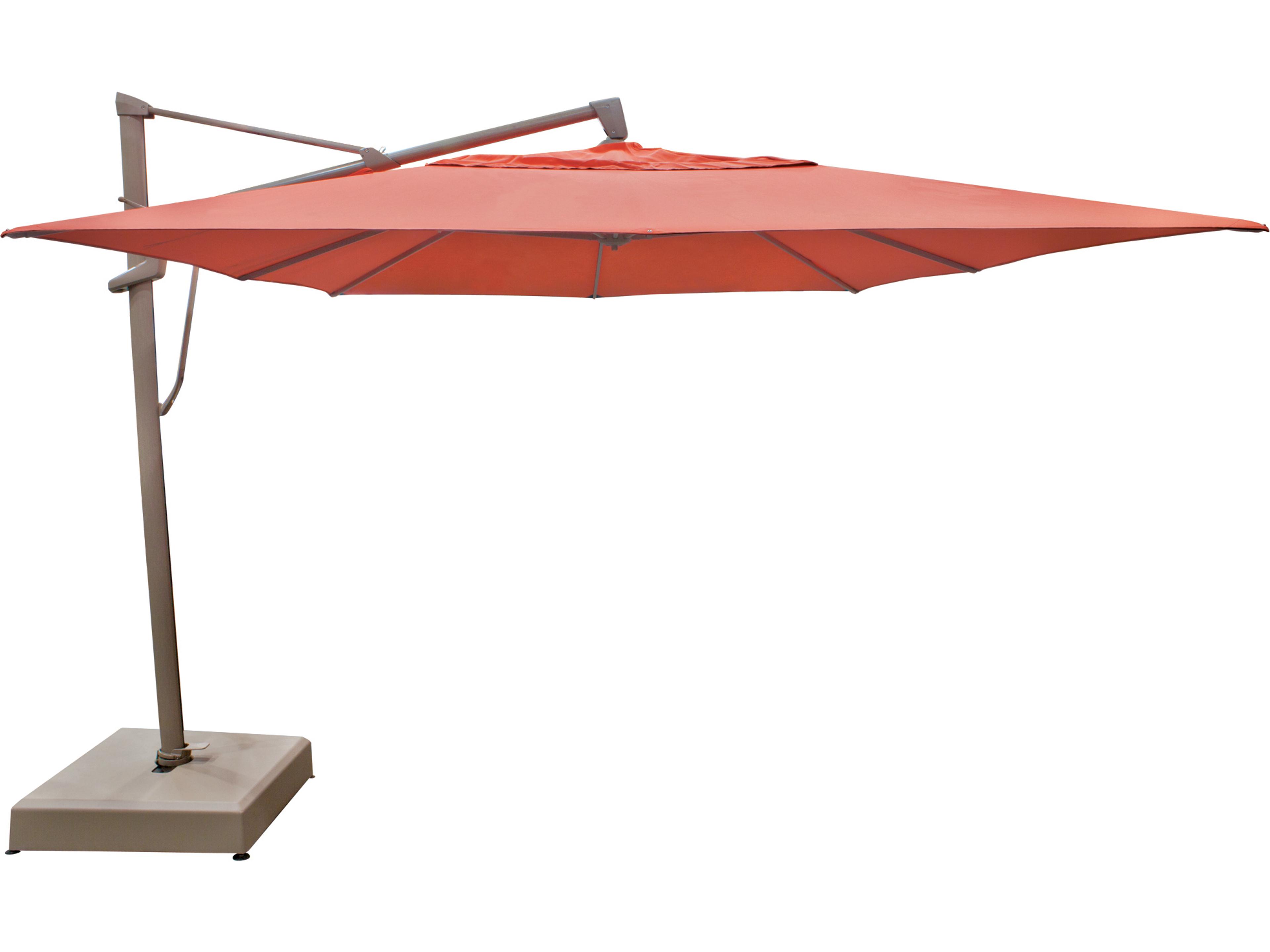 Treasure Garden AKZ PLUS 10 x 13 Foot Rectangular Infinite Tilt and Lock Cantilever