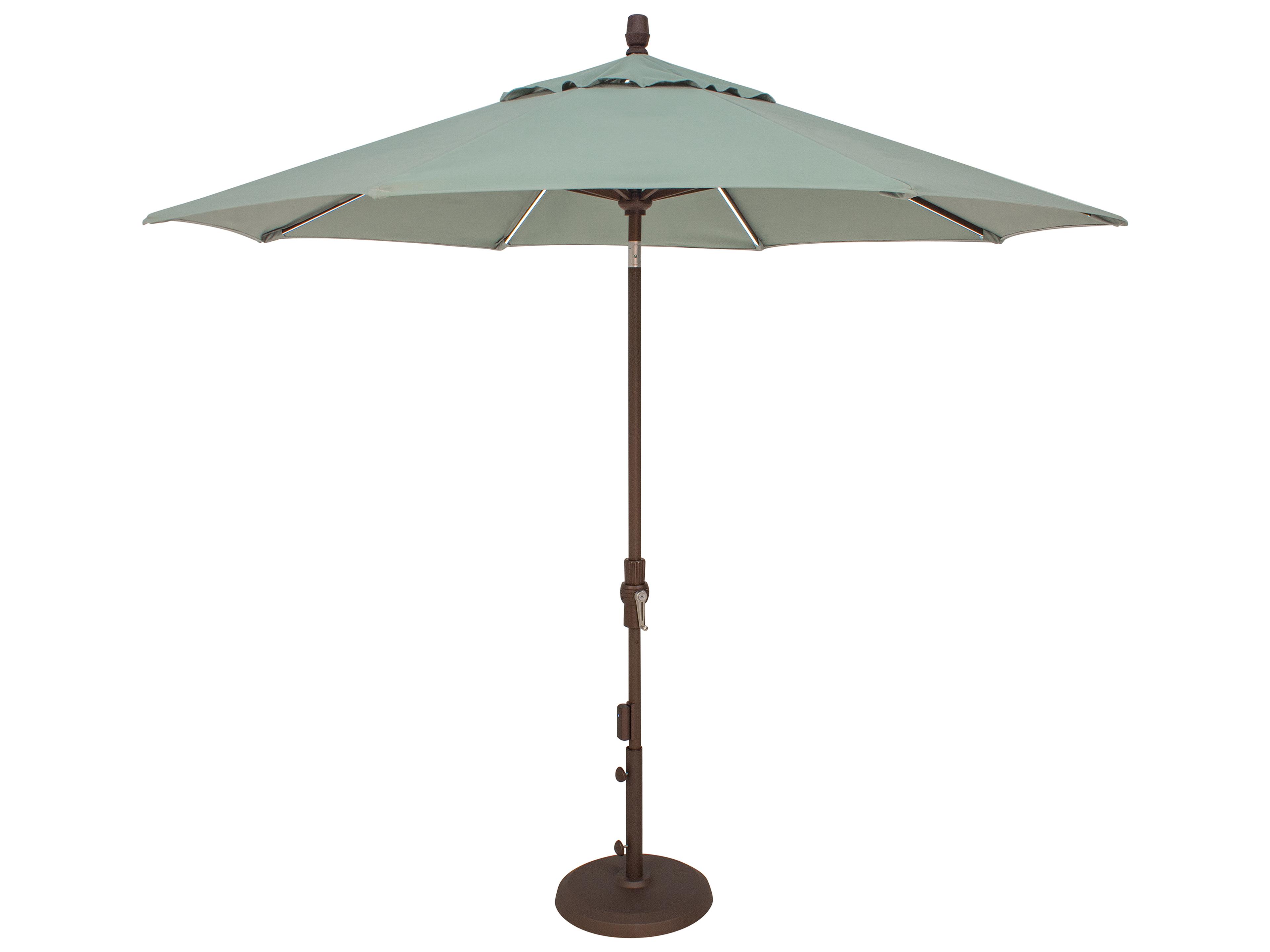 Treasure Garden 9 Foot Starlux Octagon Crank Lift Collar Tilt Outdoor Patio Umbrella