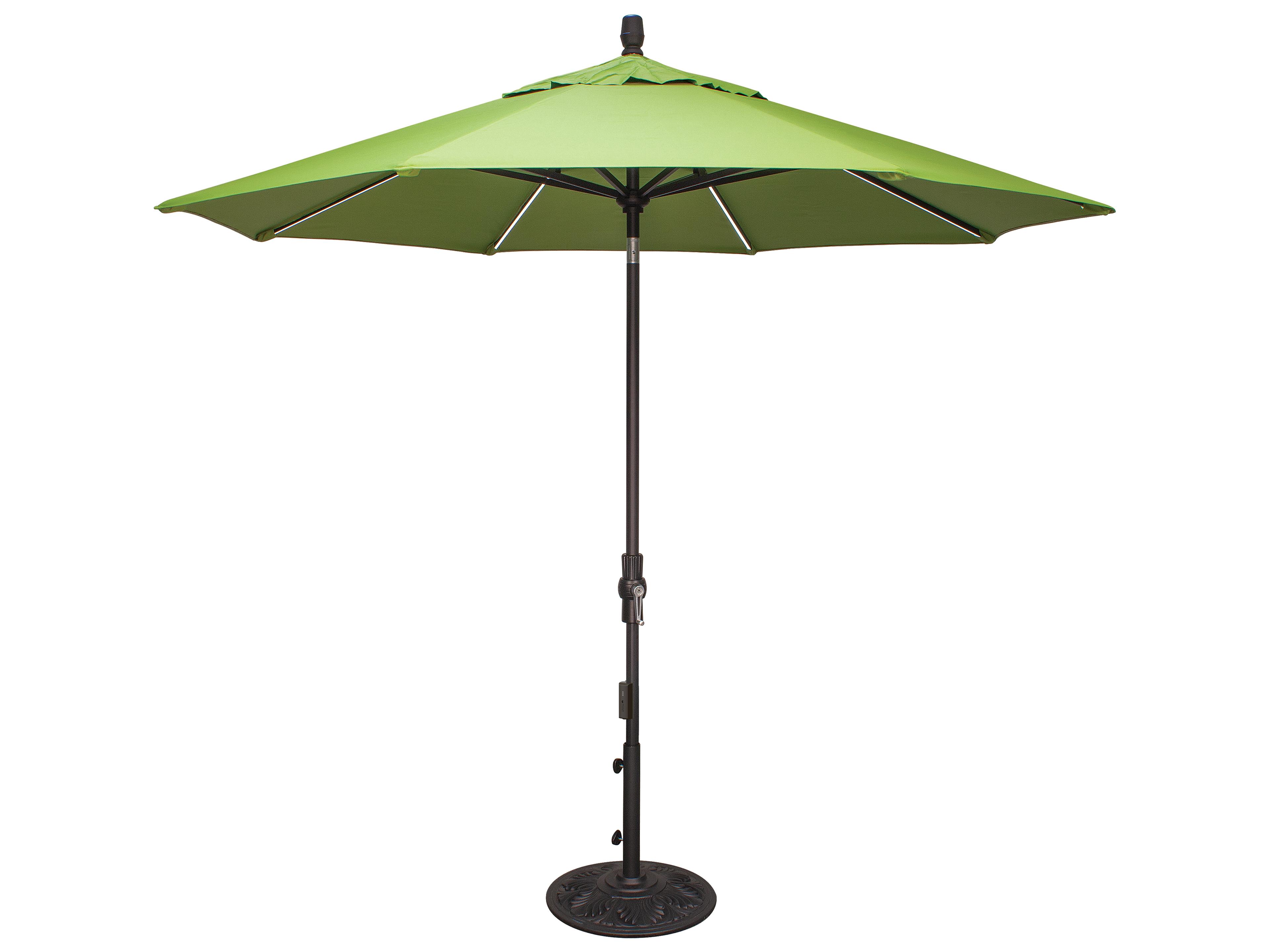 Treasure Garden 9 Foot Starlux Octagon Crank Lift Collar Tilt Outdoor Patio Umbrella