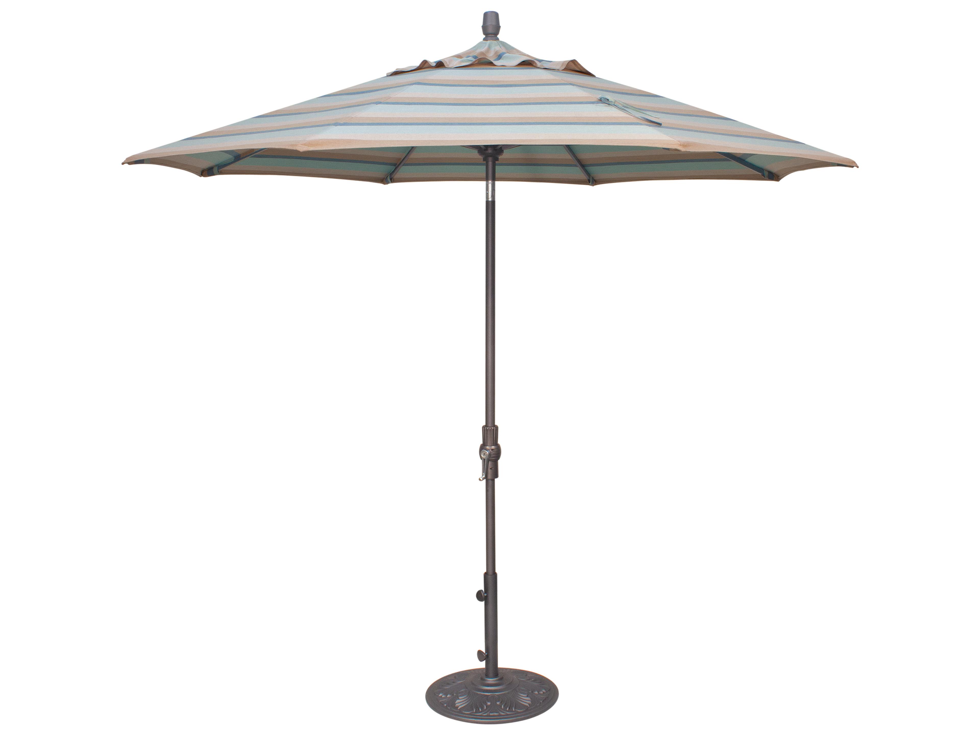 Special Order Sunbrella Market Aluminum 9 Foot Octagon Collar Tilt Crank Lift Outdoor Patio Umbrella