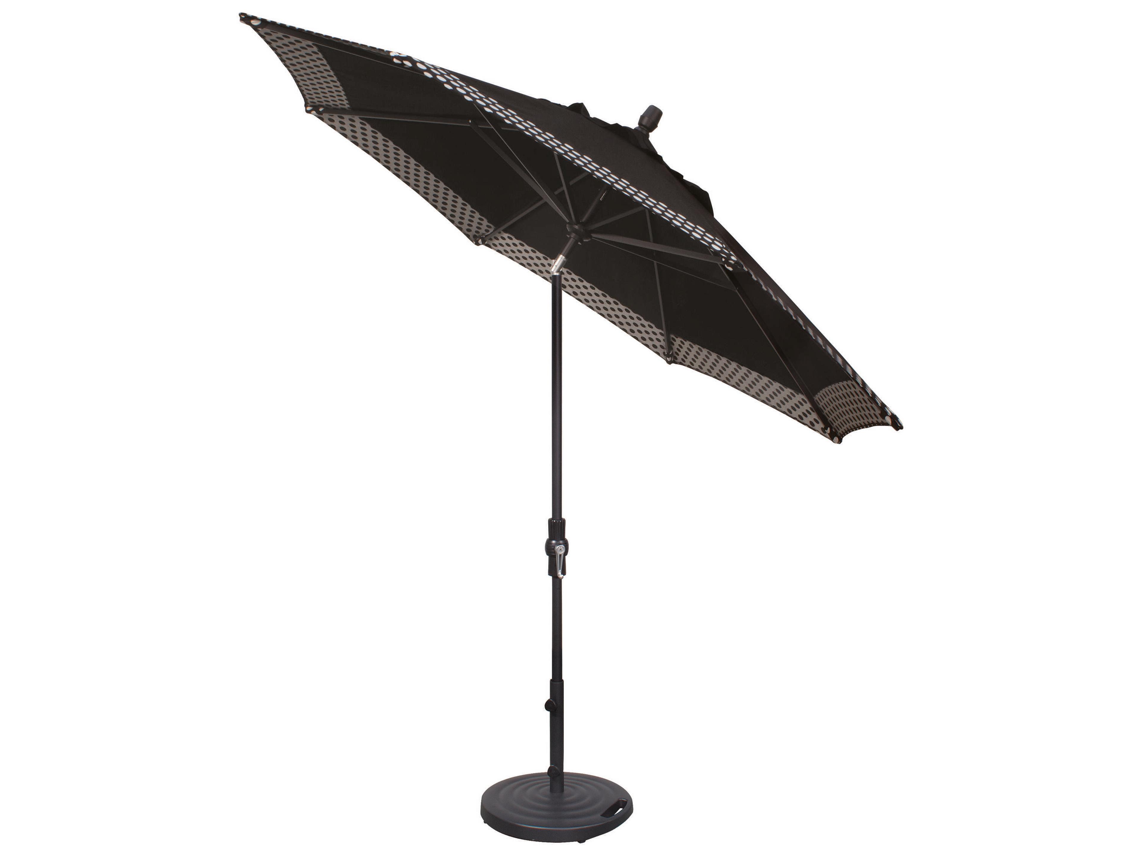 Treasure Garden Quick Ship Market Aluminum 9 Foot Octagon Collar Tilt Crank Lift Patio Umbrella