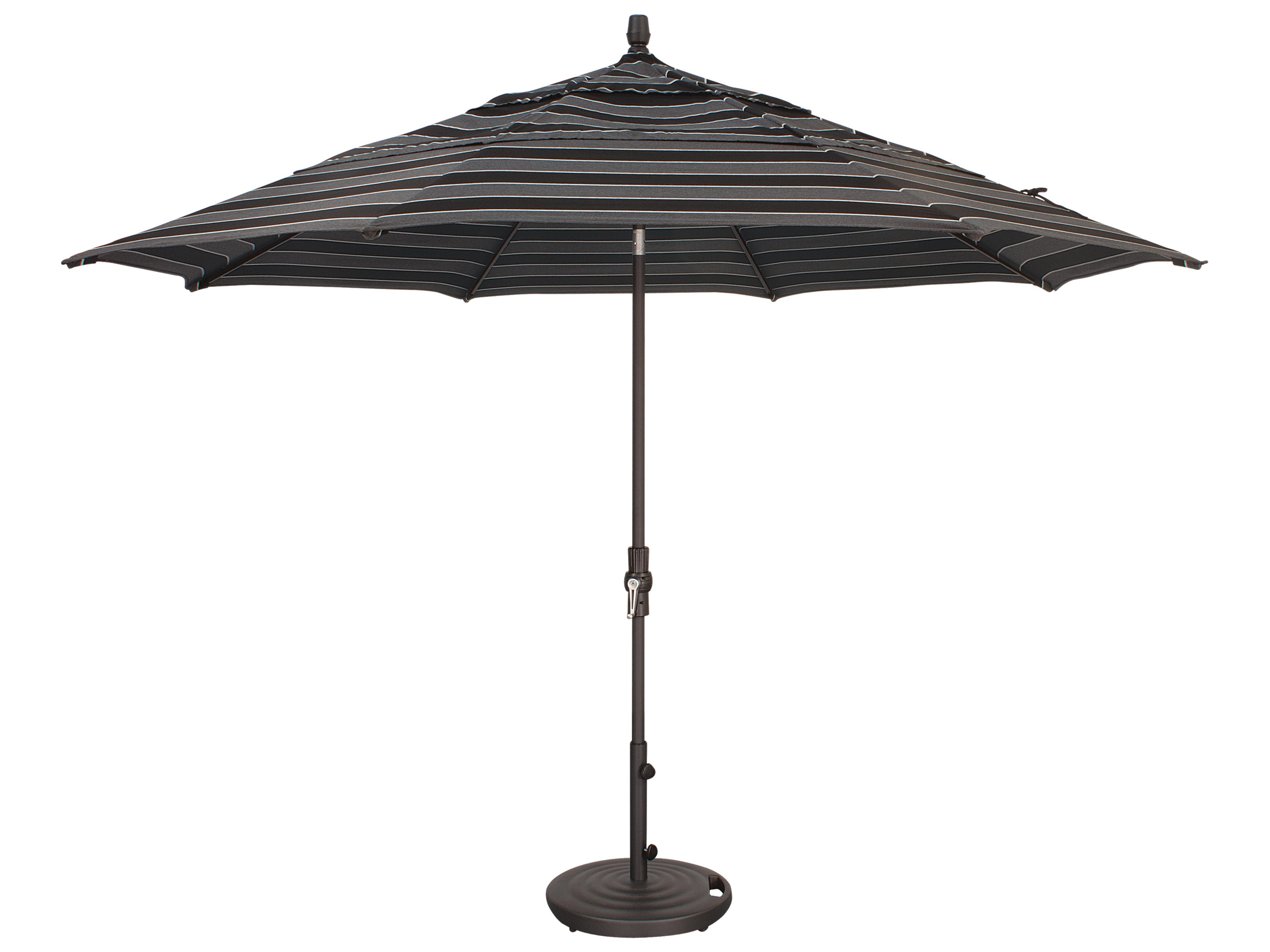 Treasure Garden Special Order Sunbrella Market Aluminum 11 Foot Octagon Collar Tilt Crank Lift Outdoor Patio Umbrella