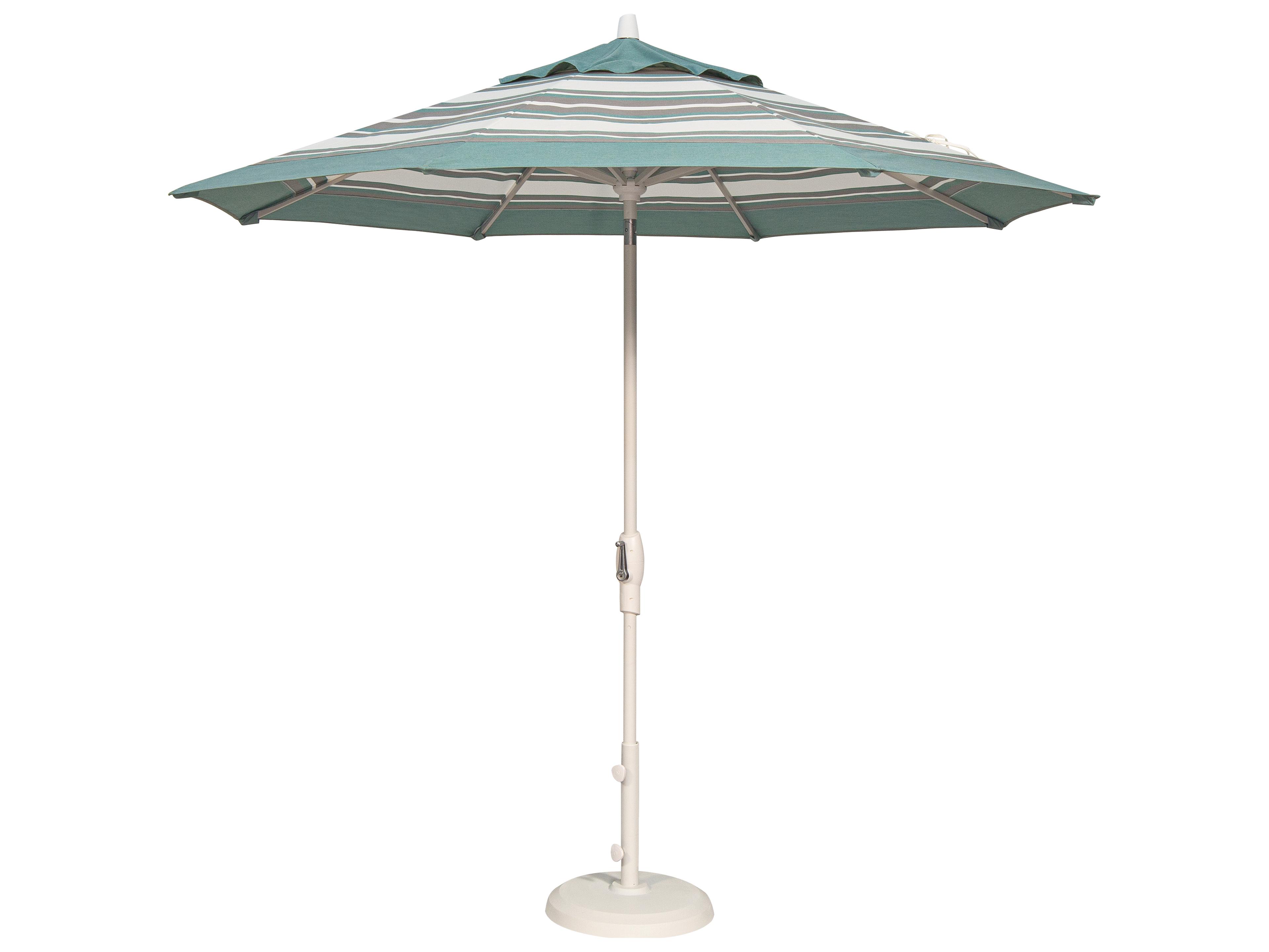 Treasure Garden Market Aluminum 9 Foot Octagon Auto Tilt Crank Lift Outdoor Umbrella