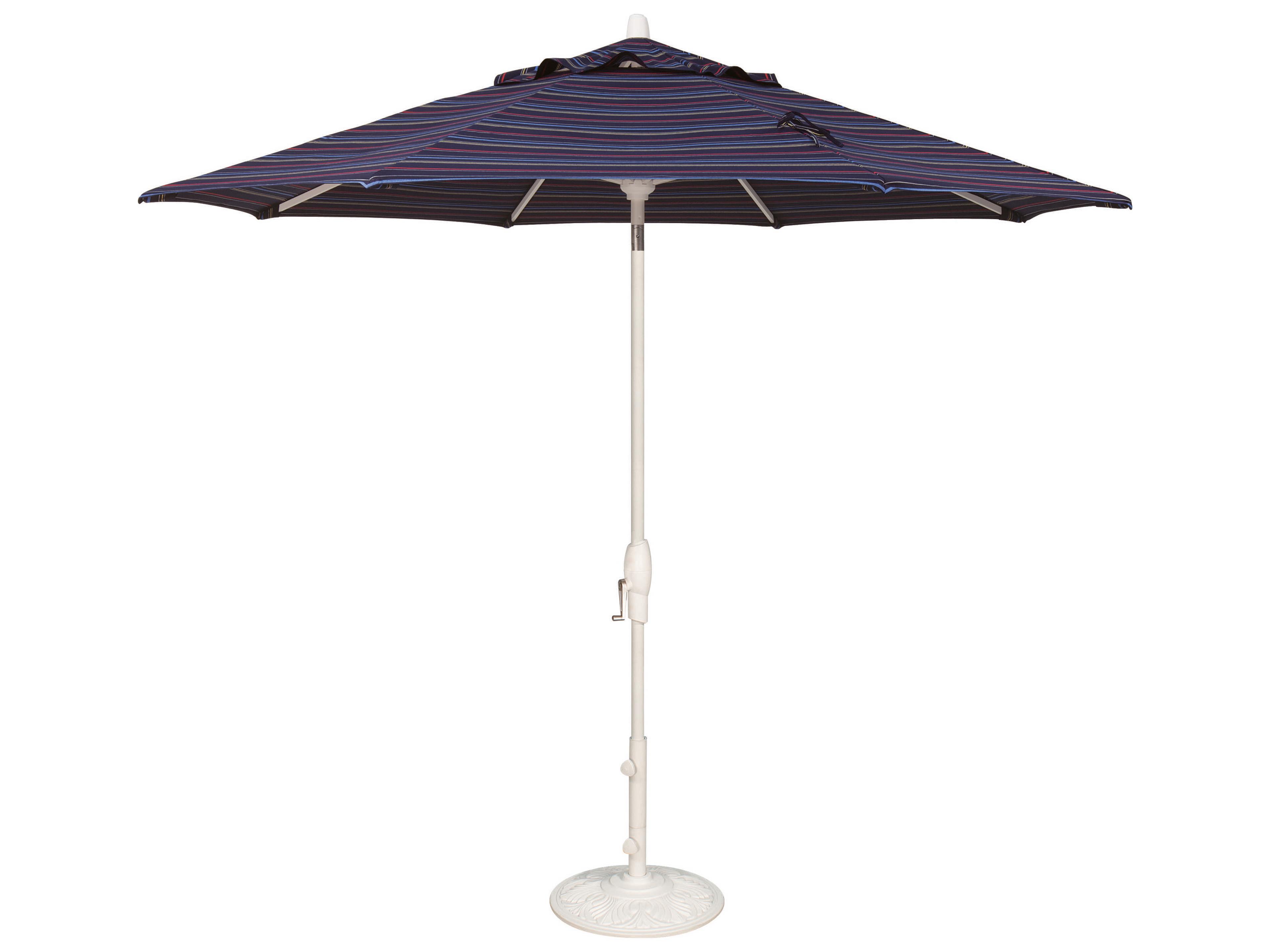 Treasure Garden Quick Ship Market Aluminum 9 Foot Octagon Auto Tilt Crank Lift Patio Umbrella