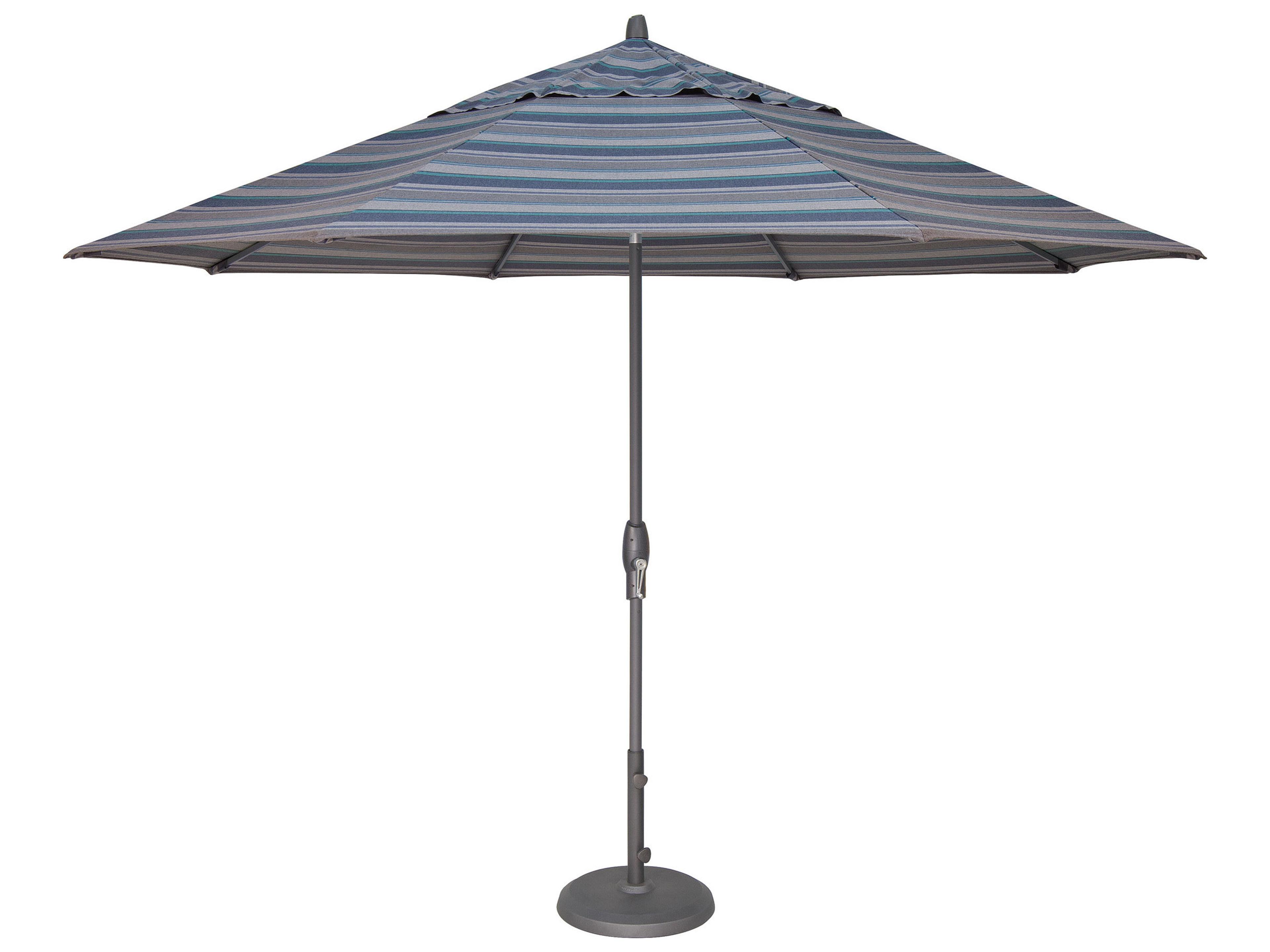Treasure Garden Special Order Sunbrella Market Aluminum 11 Foot Octagon Auto Tilt Crank Lift Outdoor Patio Umbrella