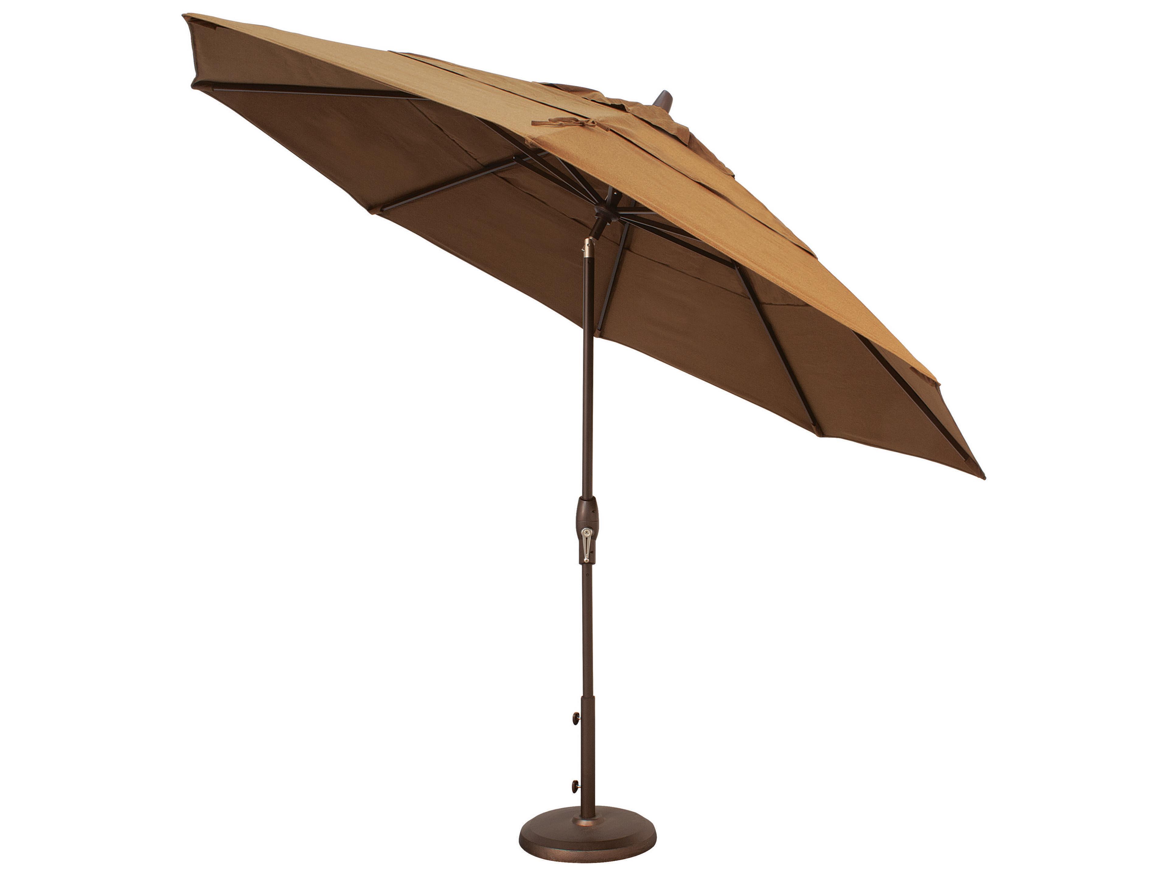 Treasure Garden Quick Ship Market Aluminum 11 Foot Octagon Auto Tilt Crank Lift Patio Umbrella