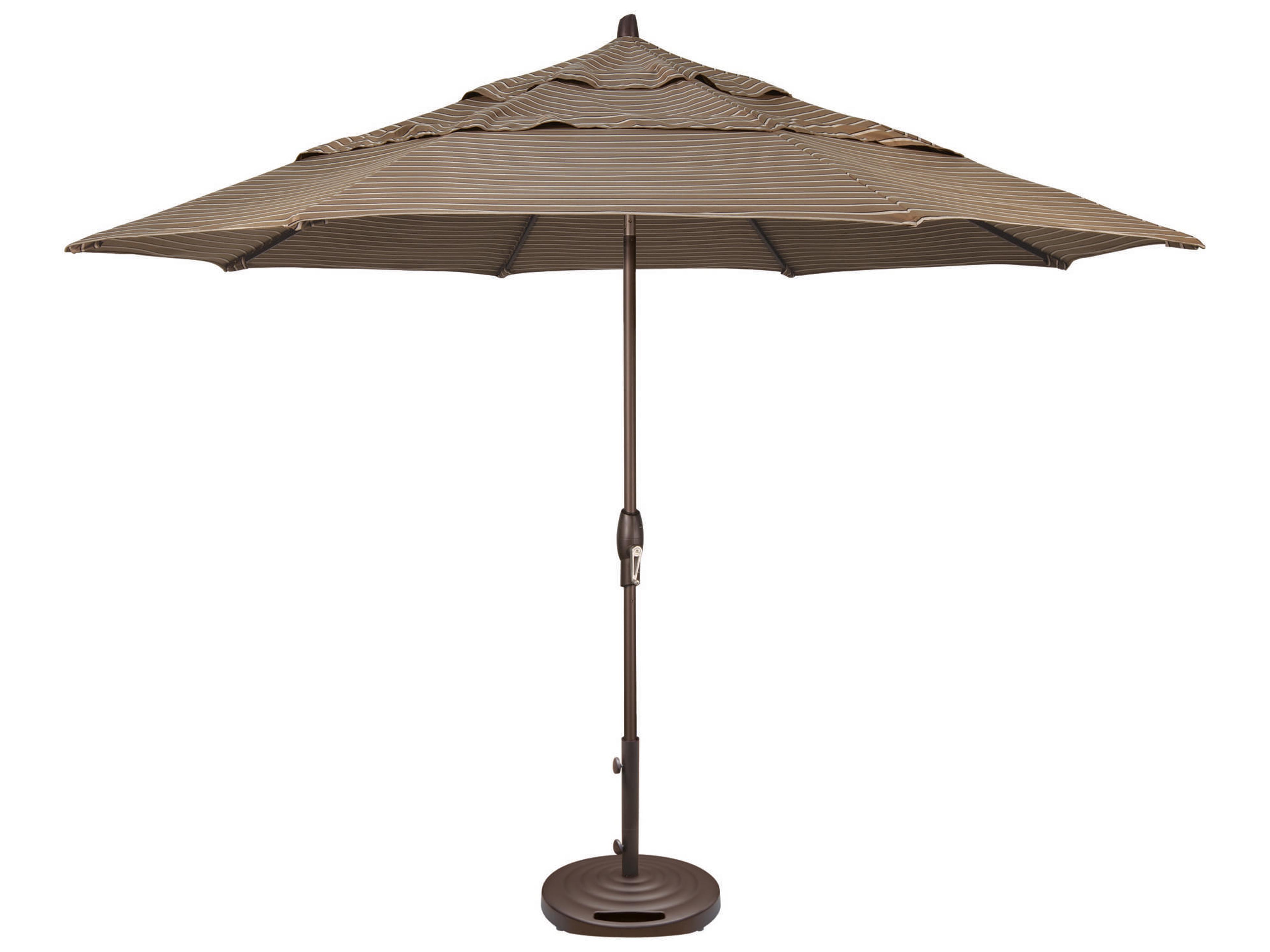 Treasure Garden Quick Ship Market Aluminum 11 Foot Octagon Auto Tilt Crank Lift Patio Umbrella