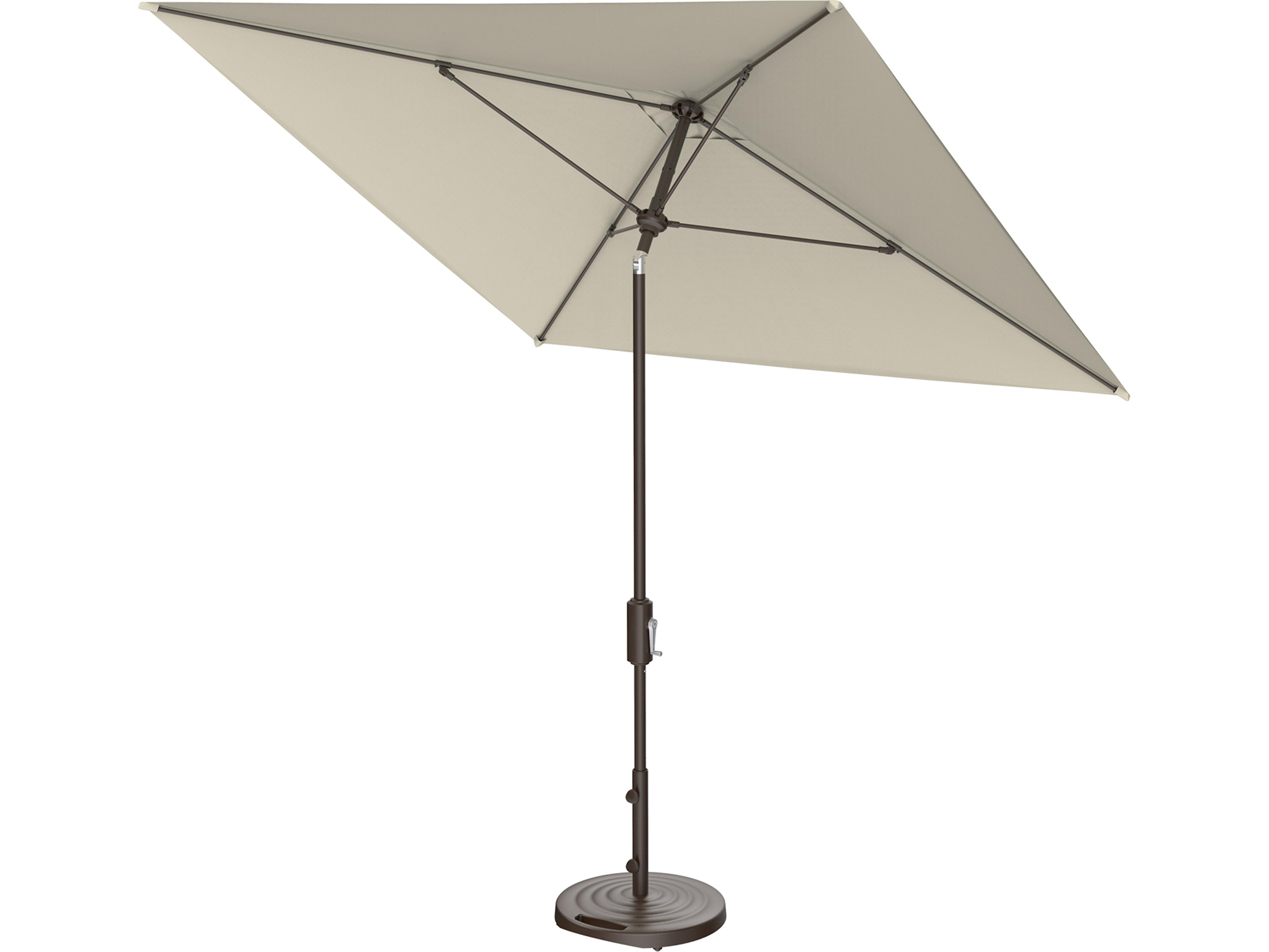 Treasure Garden Market Aluminum Flex 7.5' Square Crank Lift Umbrella