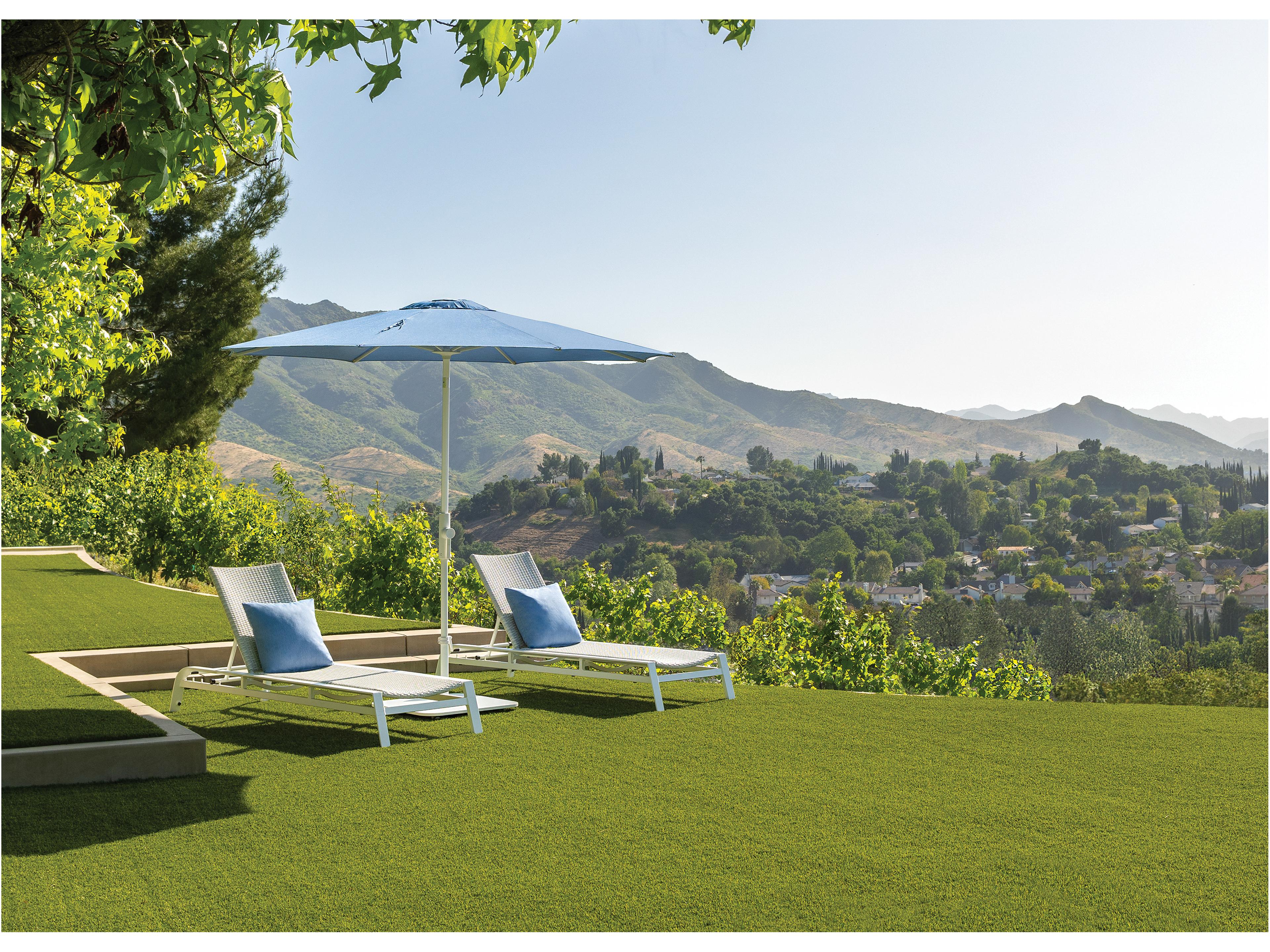 Twist 9 Foot Crank Lift Collar Tilt Outdoor Patio Market Umbrella