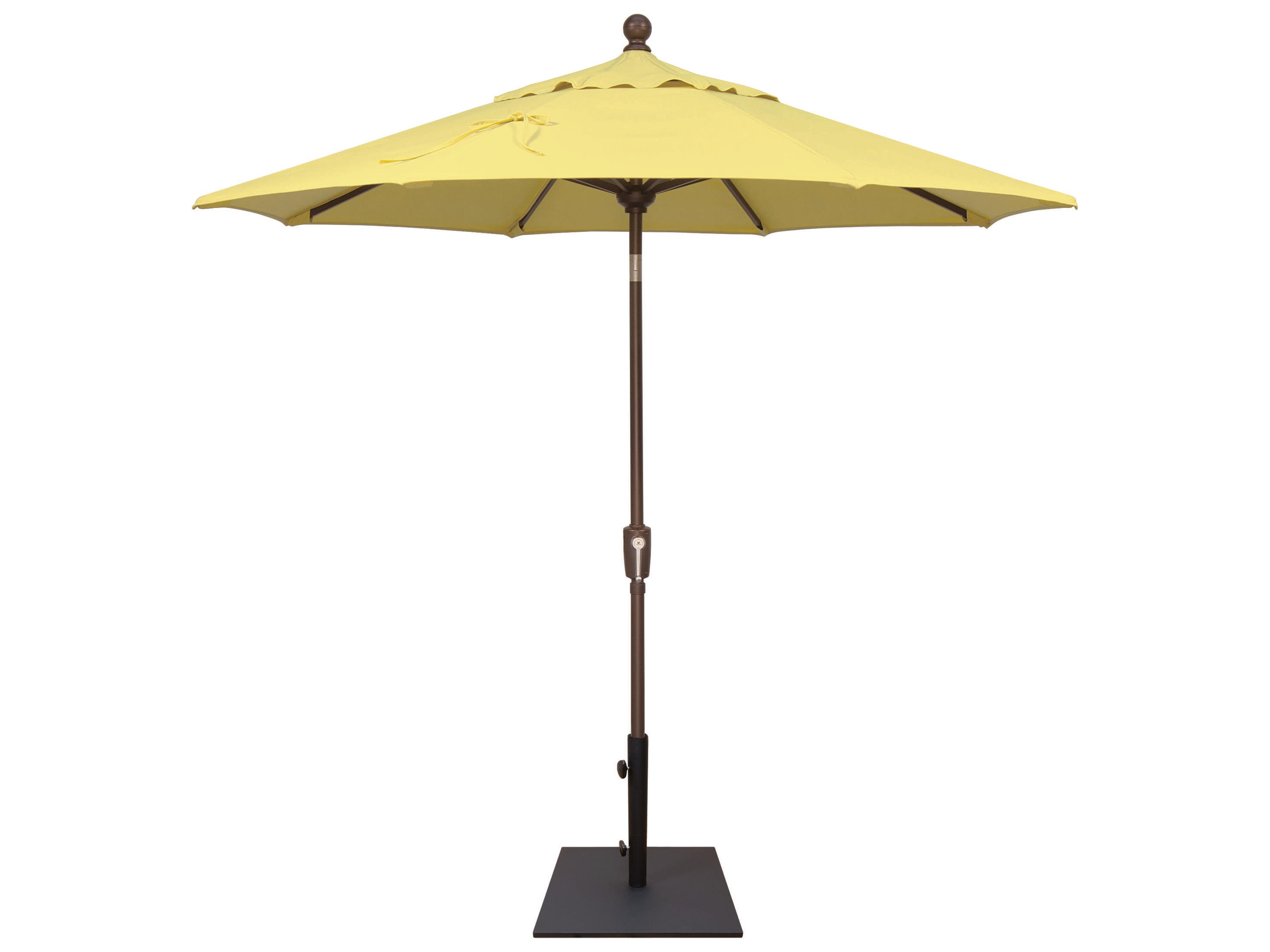 Treasure Garden Quick Ship Market Aluminum 7.5 Foot Octagon Push Button Tilt Crank Lift Outdoor Umbrella